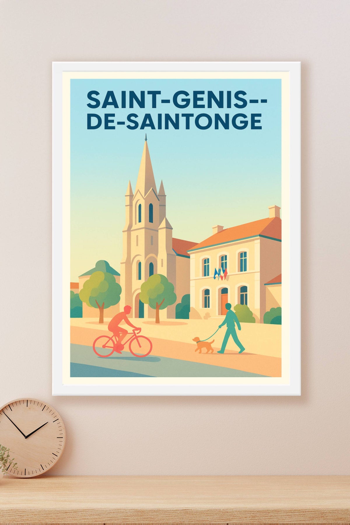 Affiche de Saint-Genis-de-Saintonge - Charme paisible au cœur de la Charente-Maritime
