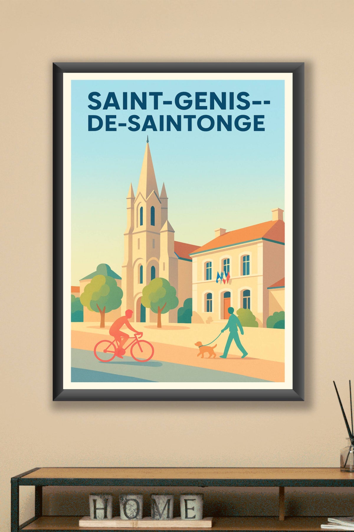 Affiche de Saint-Genis-de-Saintonge - Charme paisible au cœur de la Charente-Maritime
