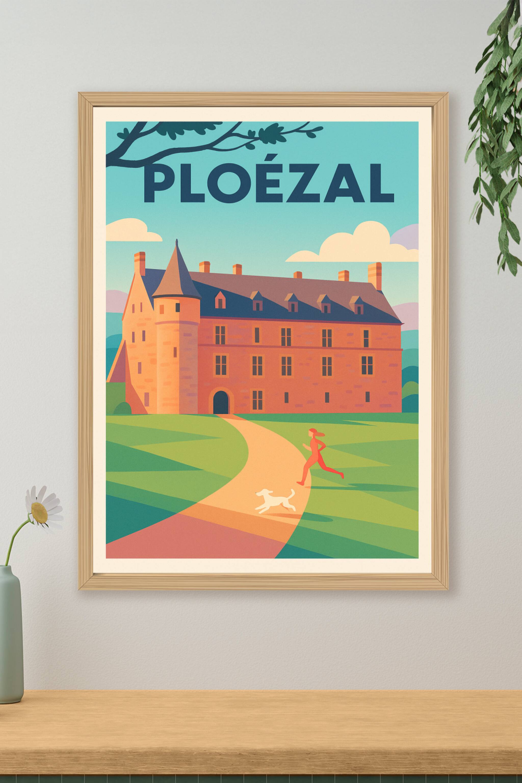 Affiche de Ploëzal - Le charme authentique de son château historique