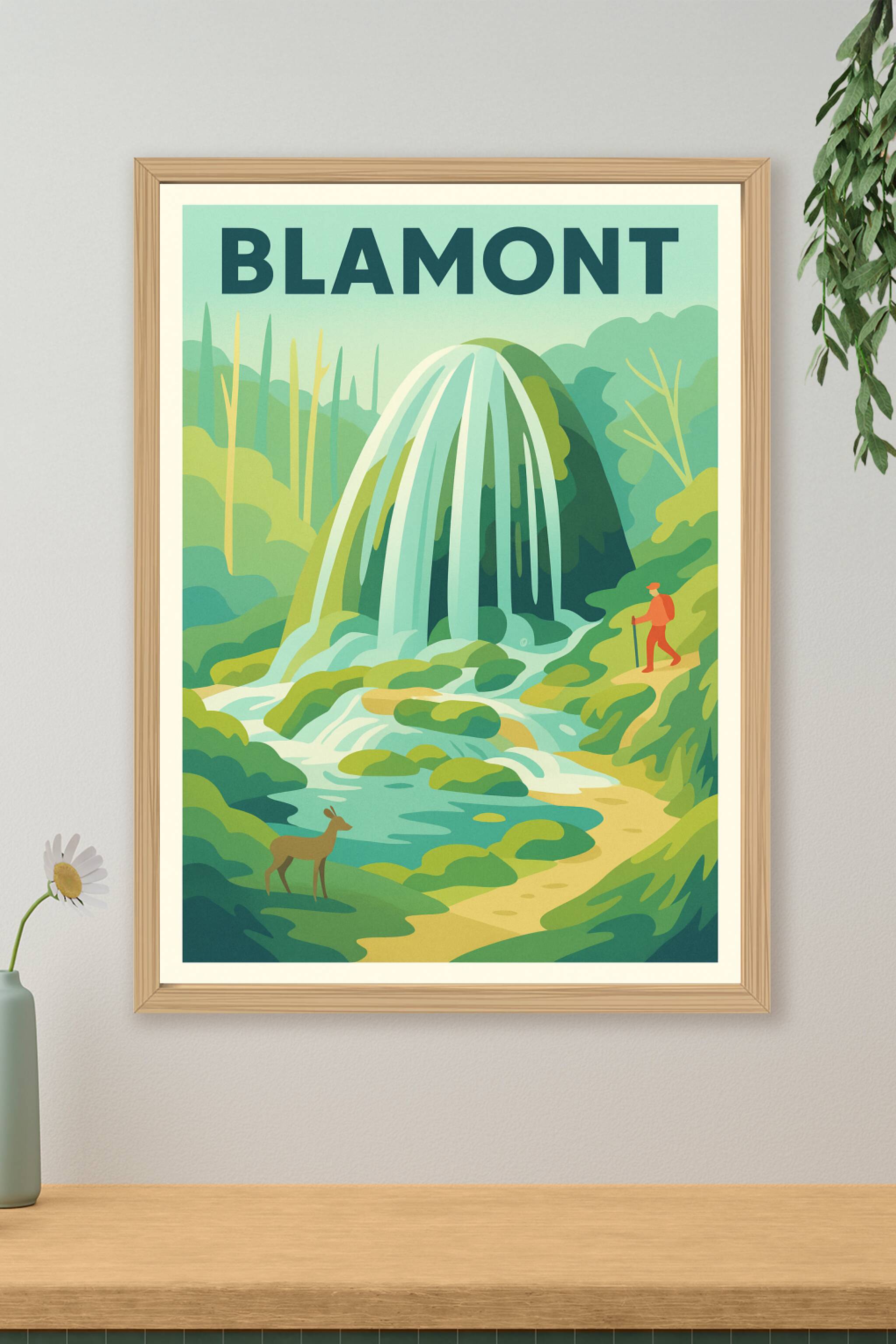 Affiche de Blamont - Évasion nature et cascade apaisante