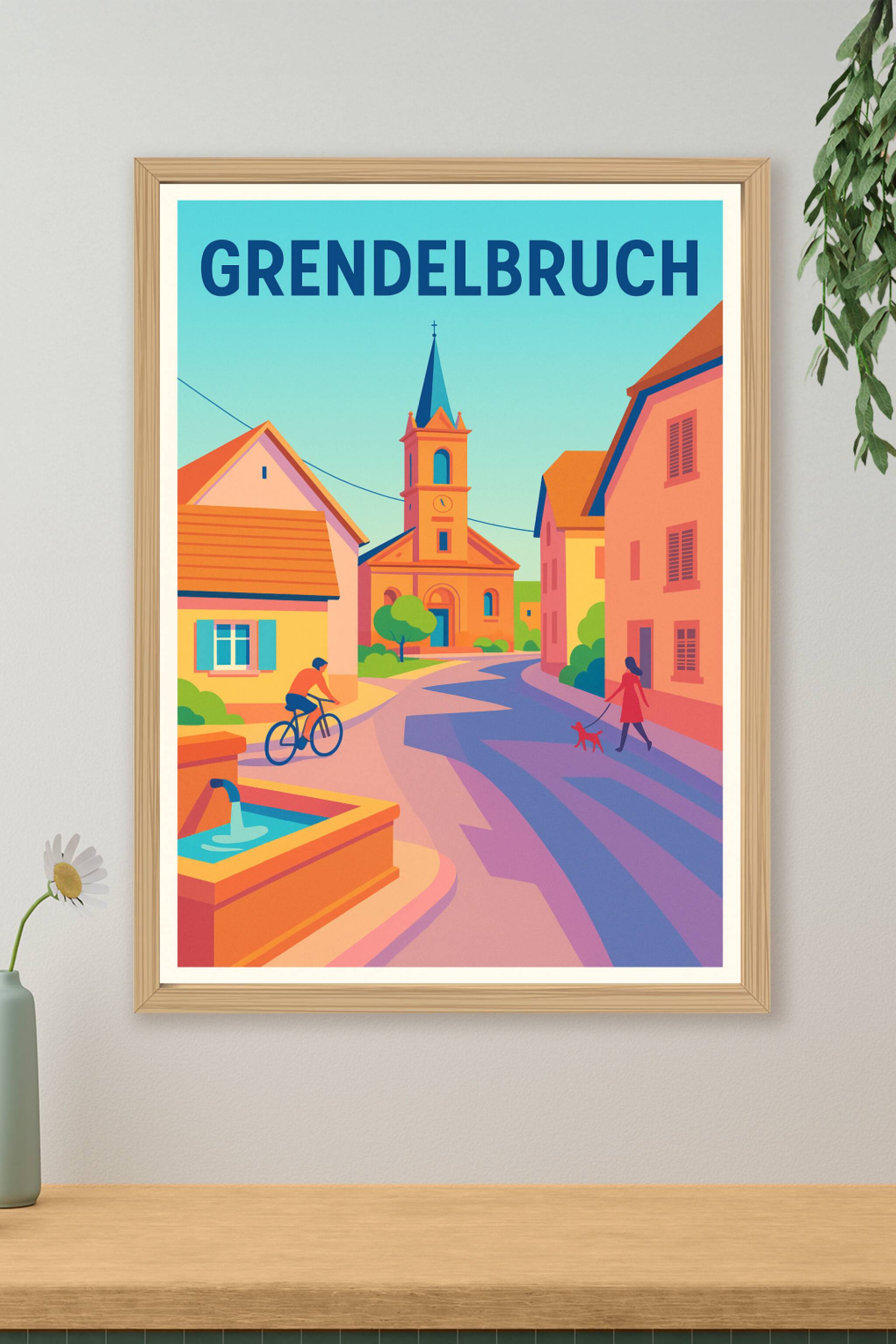 Affiche de Grendelbruch - Charme paisible au cœur du village