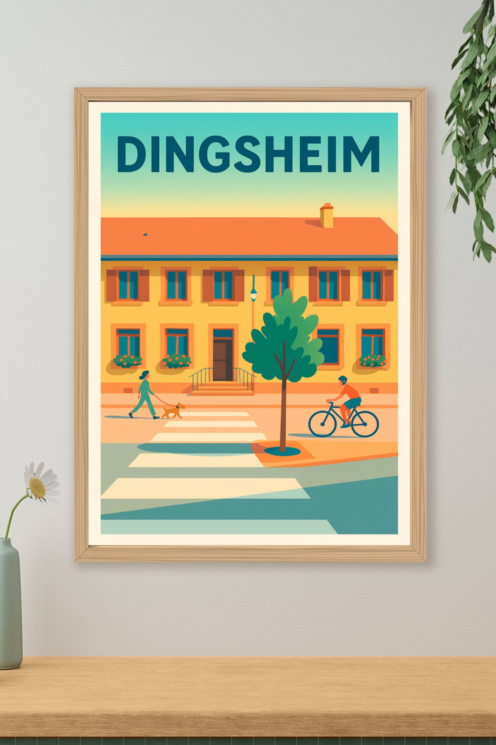 Affiche de Dingsheim - Charme paisible et vie de village