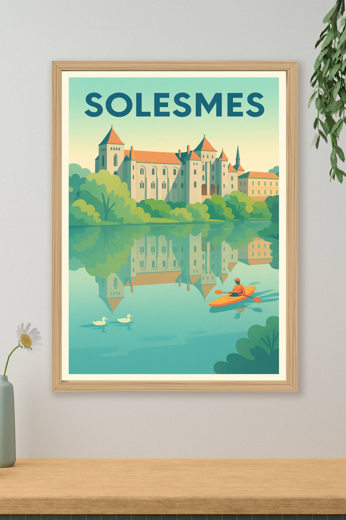 Affiche de Solesmes - Sérénité au fil de l'eau