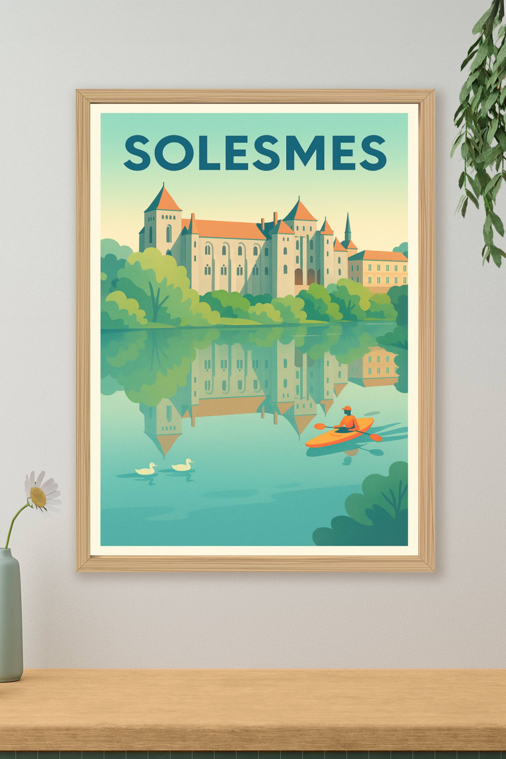Affiche de Solesmes - Sérénité au fil de l'eau