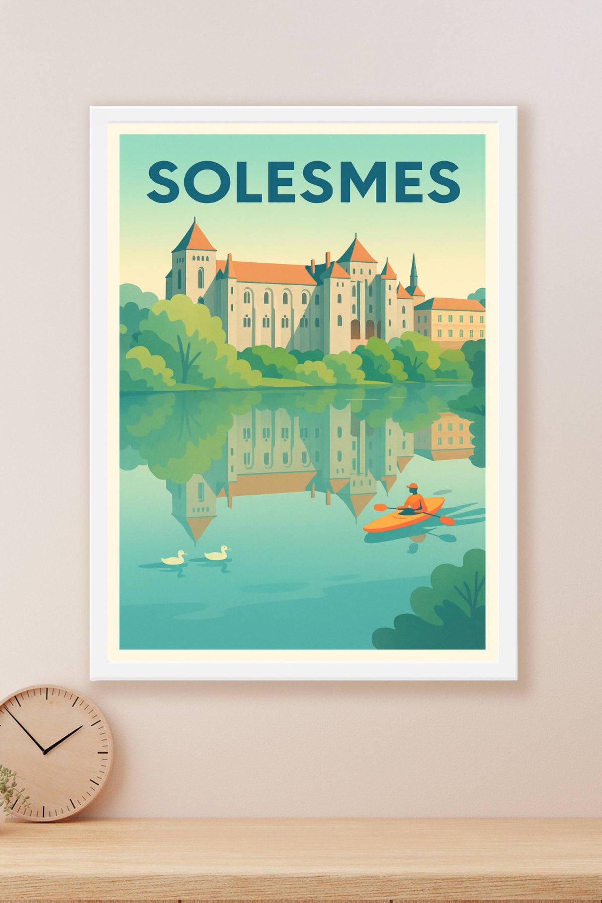 Affiche de Solesmes - Sérénité au fil de l'eau