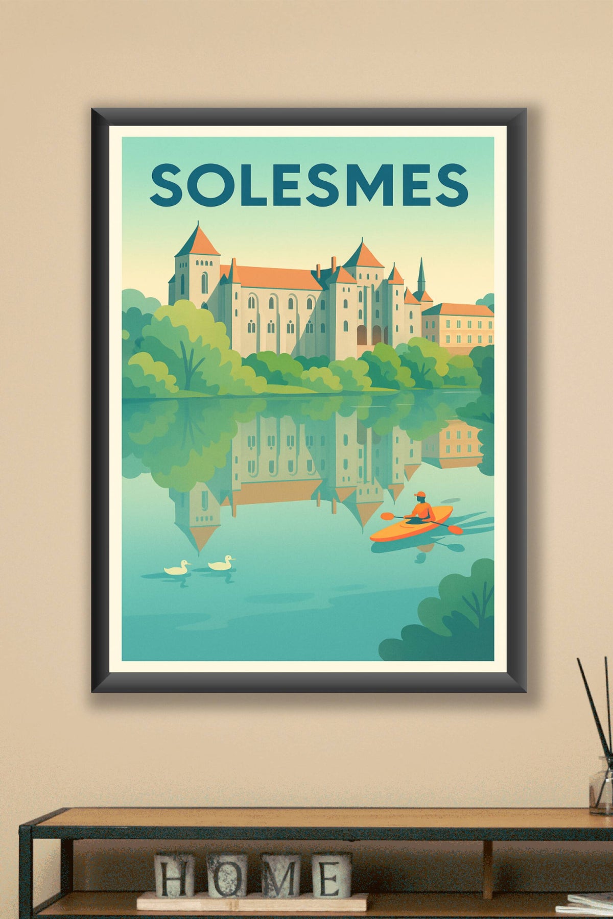 Affiche de Solesmes - Sérénité au fil de l'eau