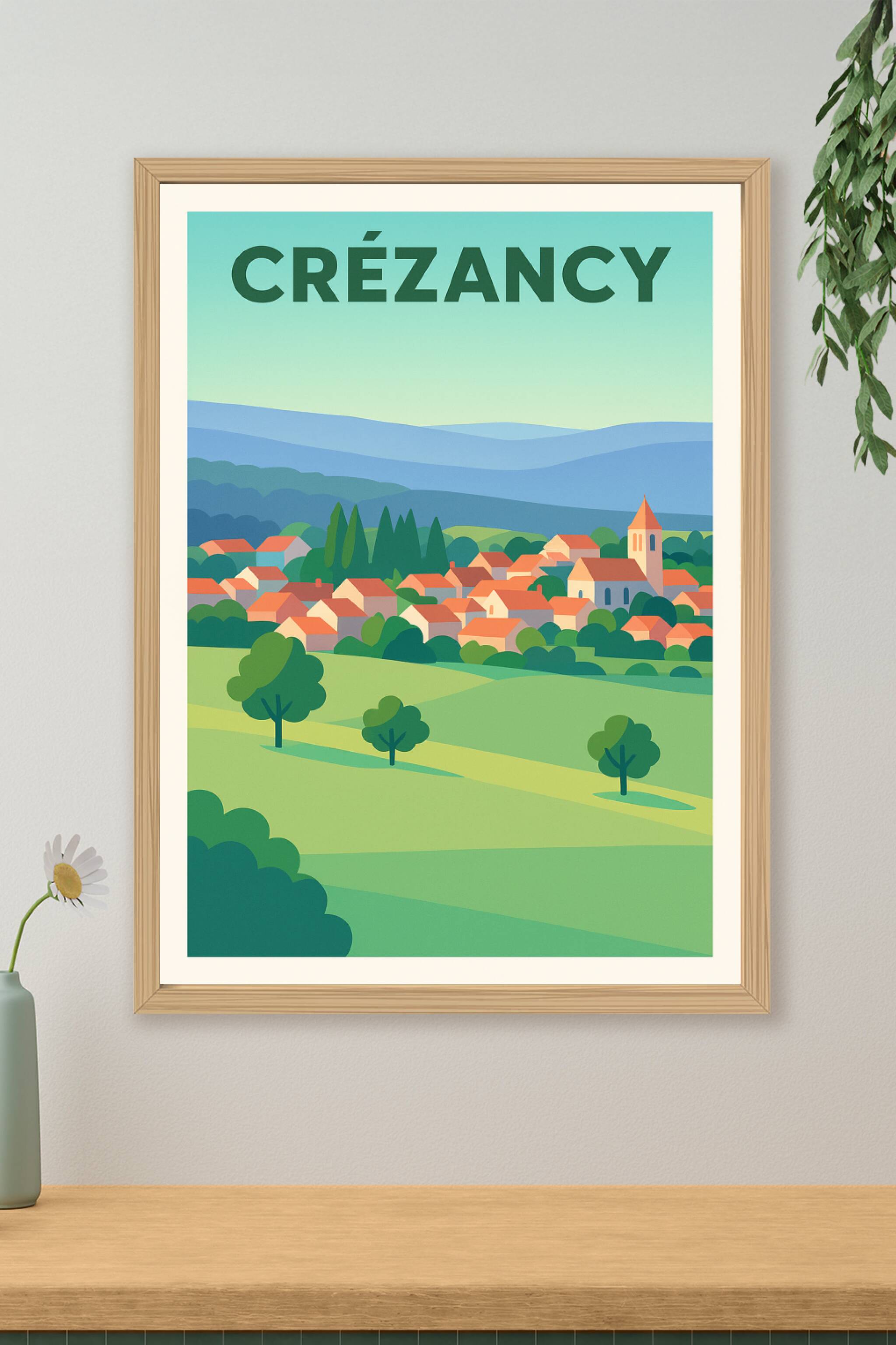 Affiche de Crézancy - Charme bucolique et douceur de vie