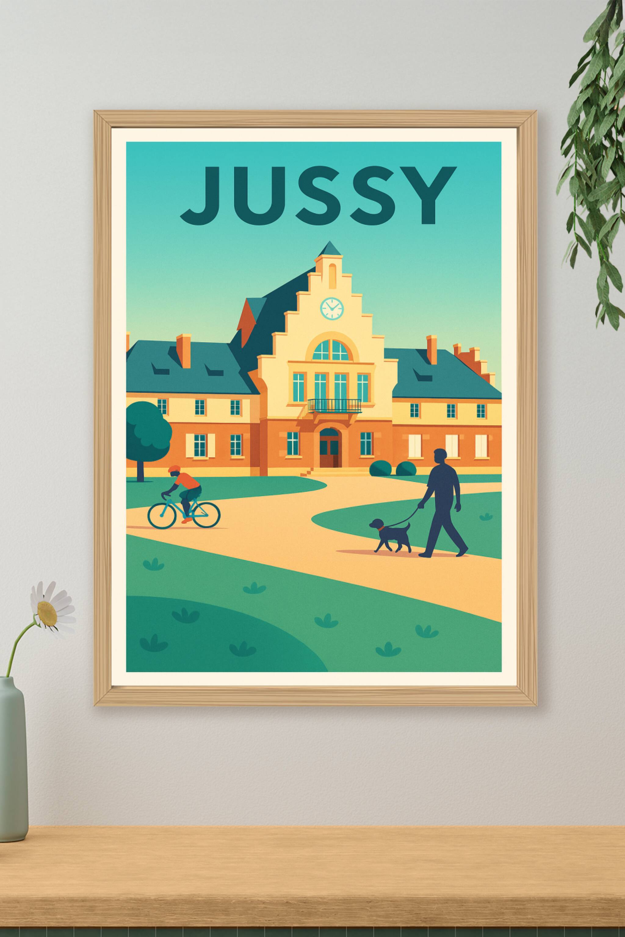 Affiche de Jussy - Charme et sérénité au cœur du village