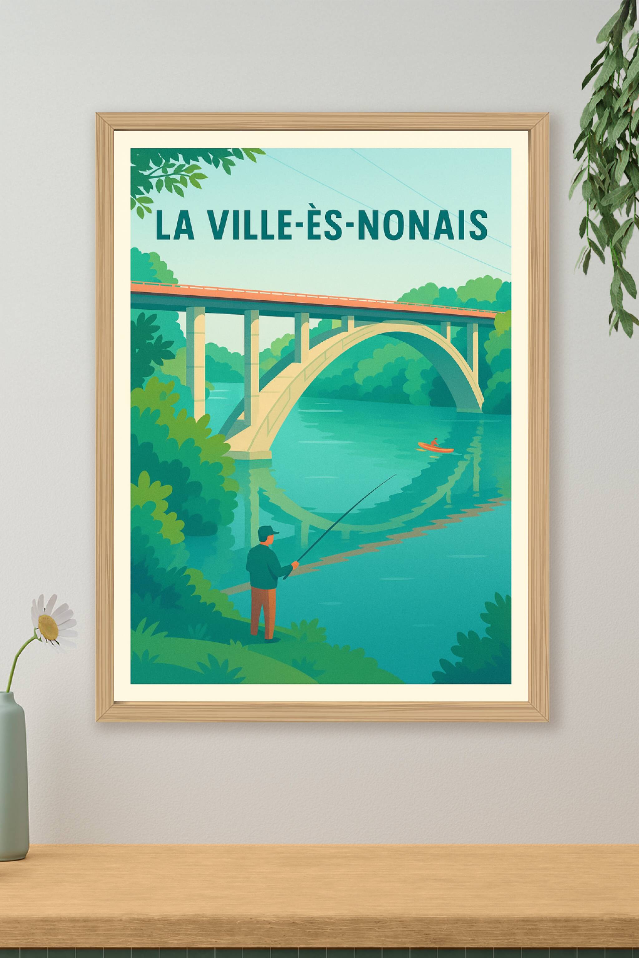Affiche de La Ville-ès-Nonais - Sérénité au fil de l'eau
