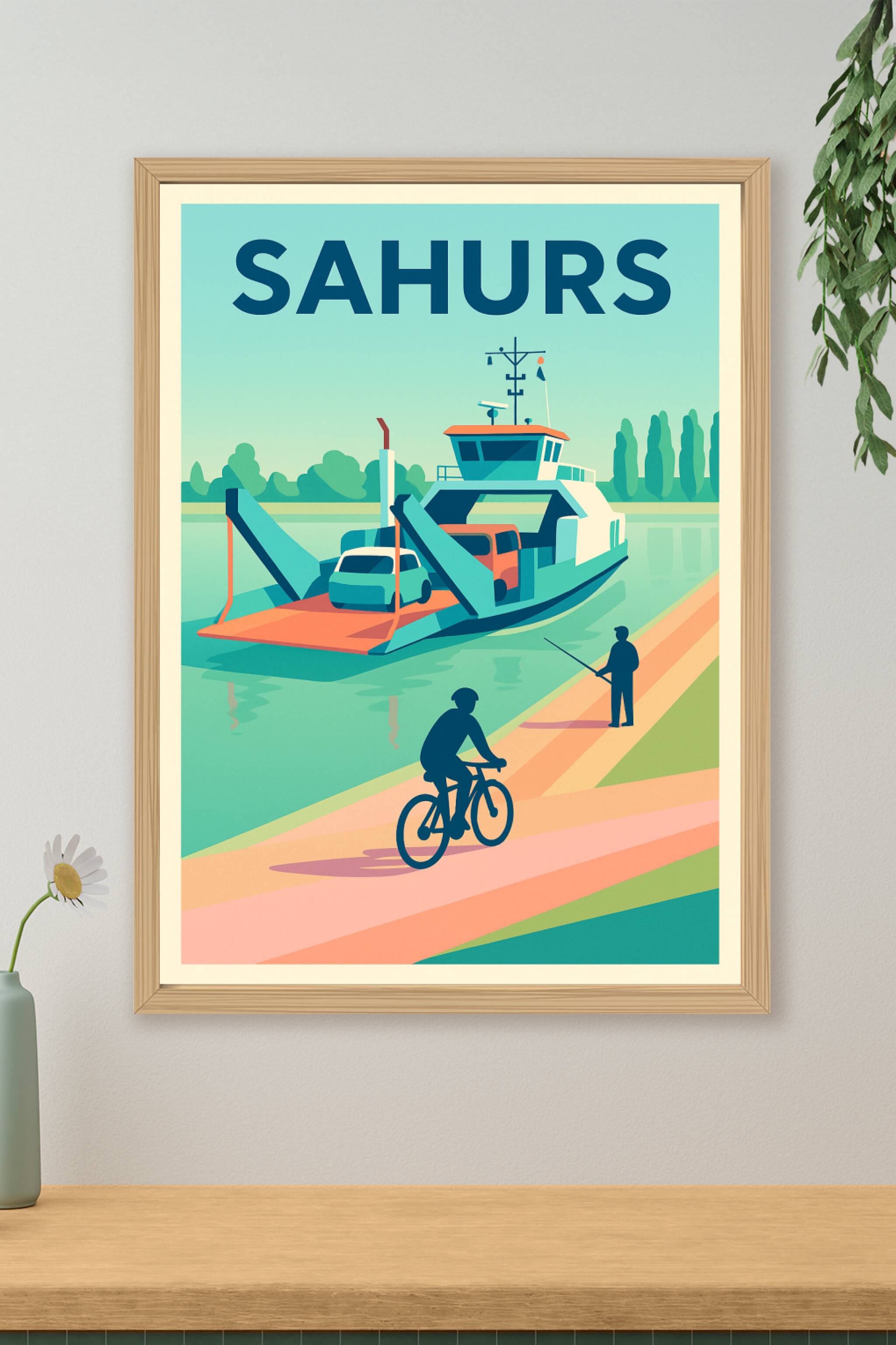 Affiche de Sahurs - Escapade fluviale et douce quiétude