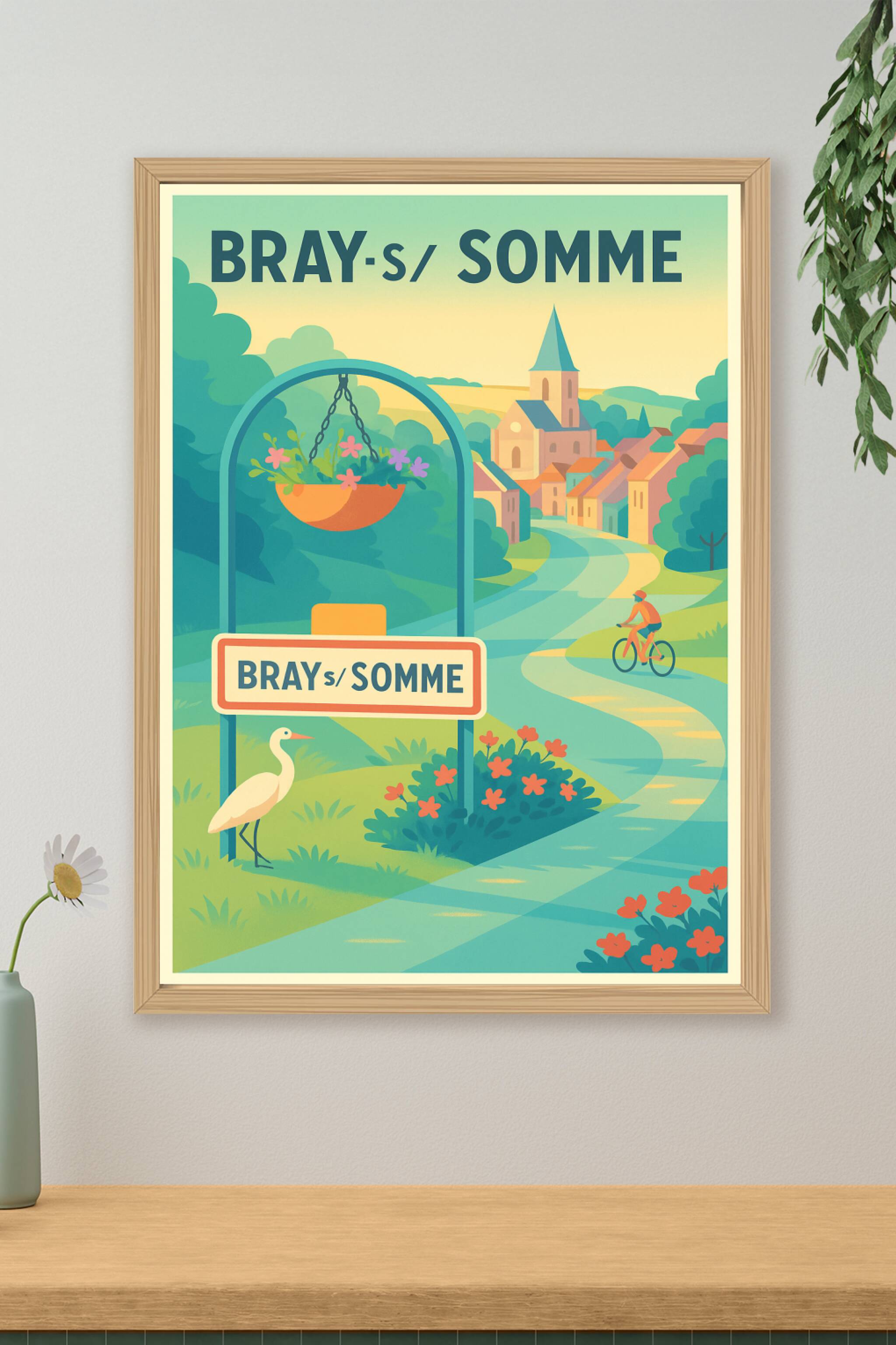 Affiche de Bray-sur-Somme - Tranquillité et charme bucolique