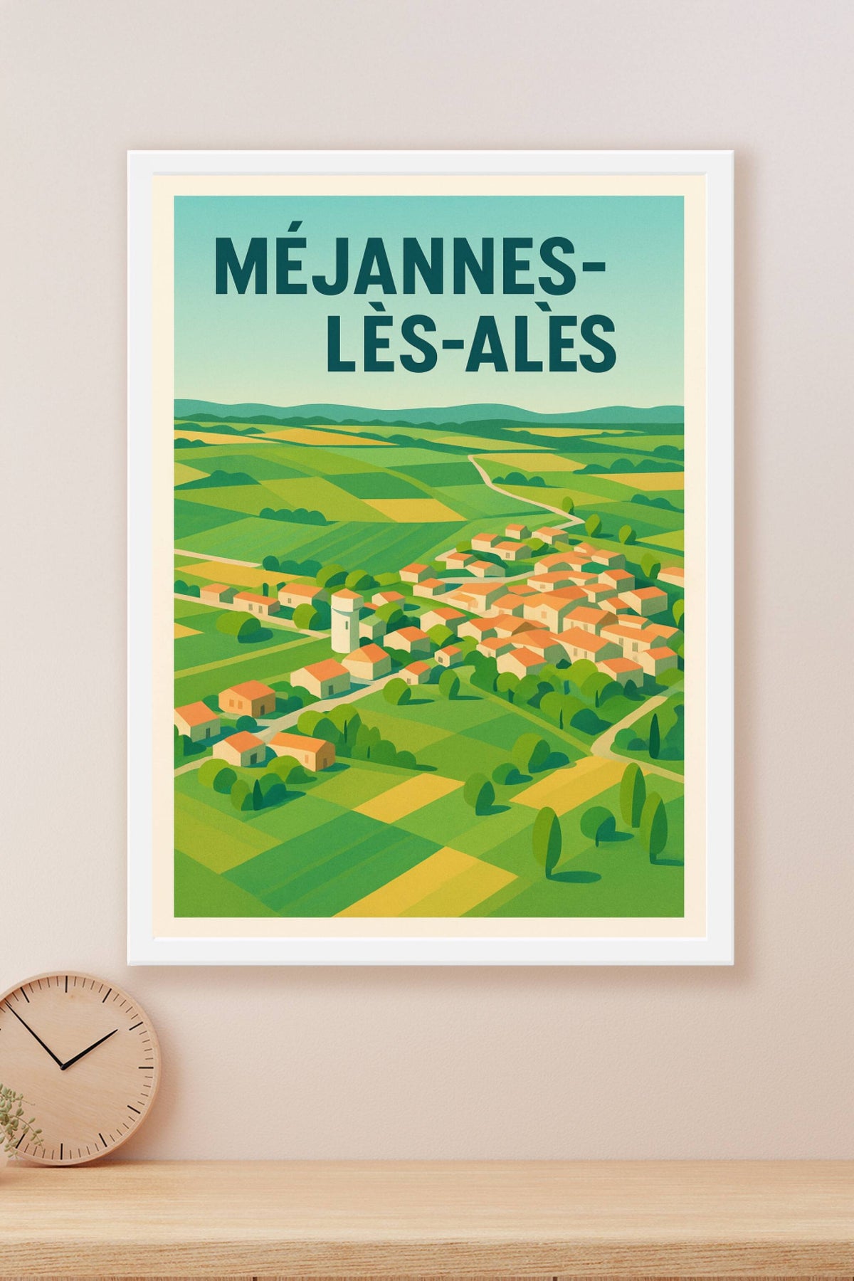 Affiche de Méjannes-lès-Alès - Charme bucolique au cœur des paysages verdoyants