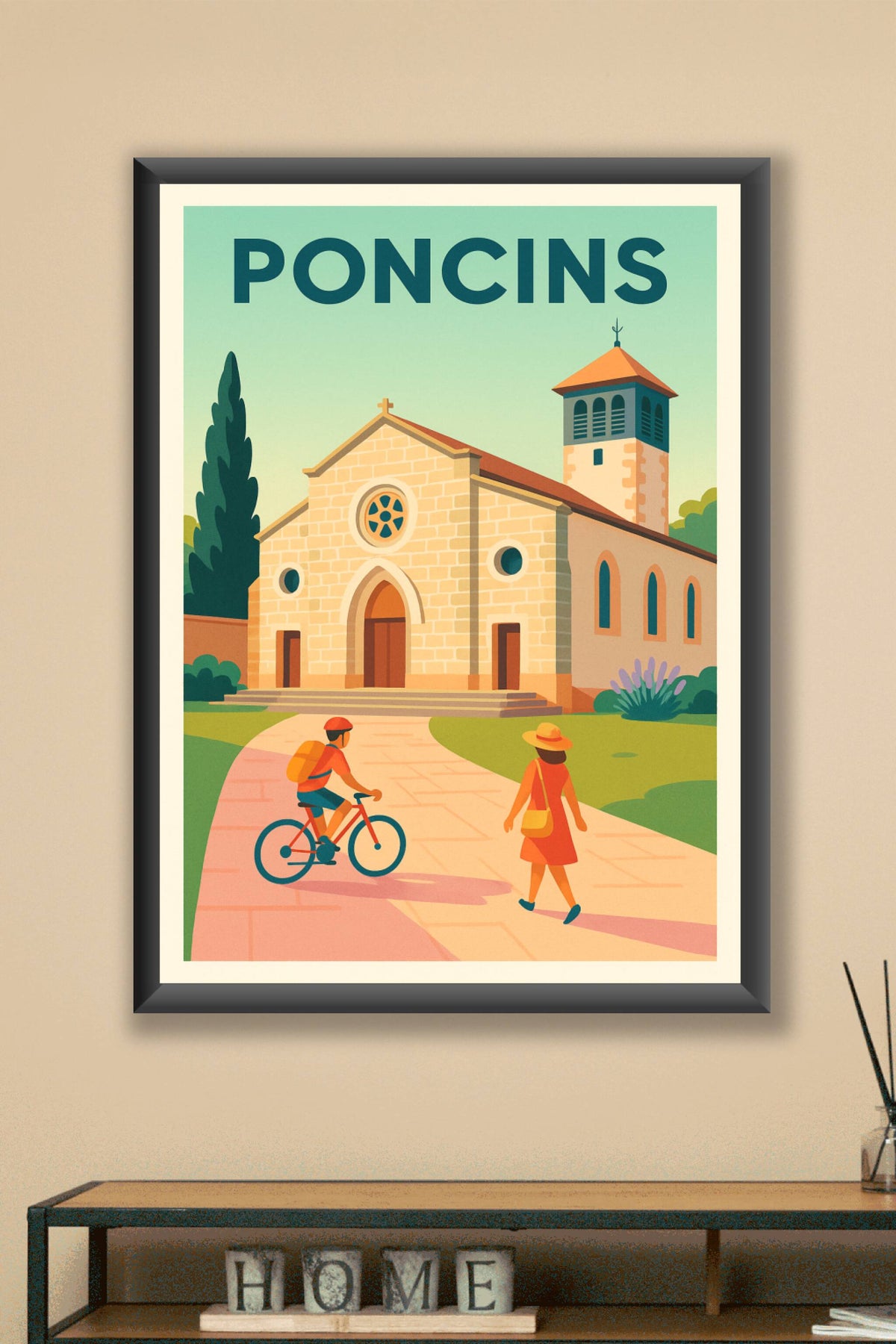 Affiche de Poncins - Charme et sérénité au cœur du village