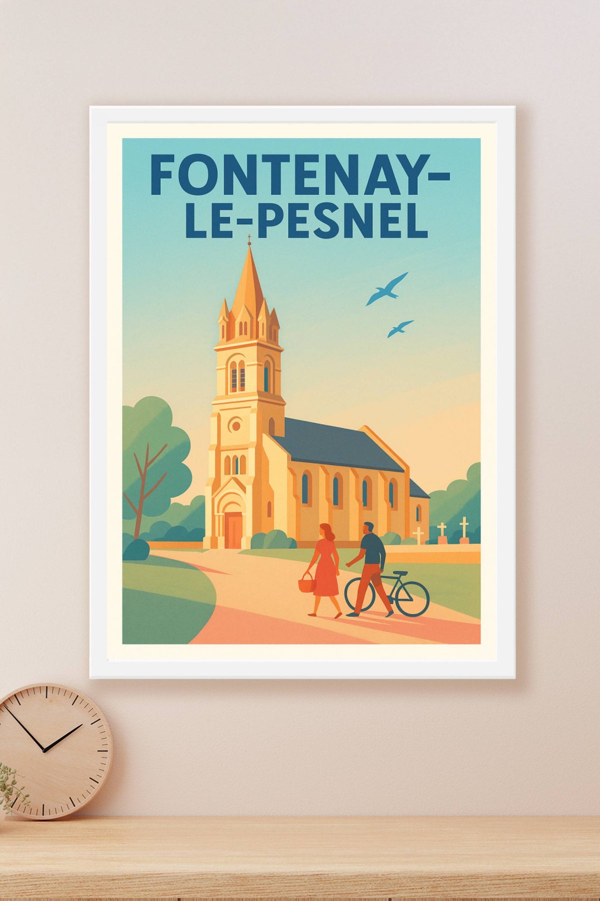 Affiche de Fontenay-le-Pesnel - Charme paisible et architecture emblématique