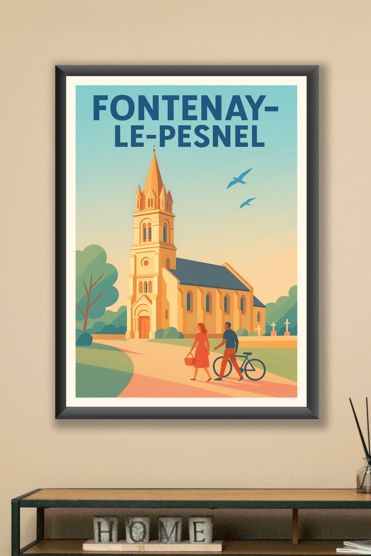 Affiche de Fontenay-le-Pesnel - Charme paisible et architecture emblématique