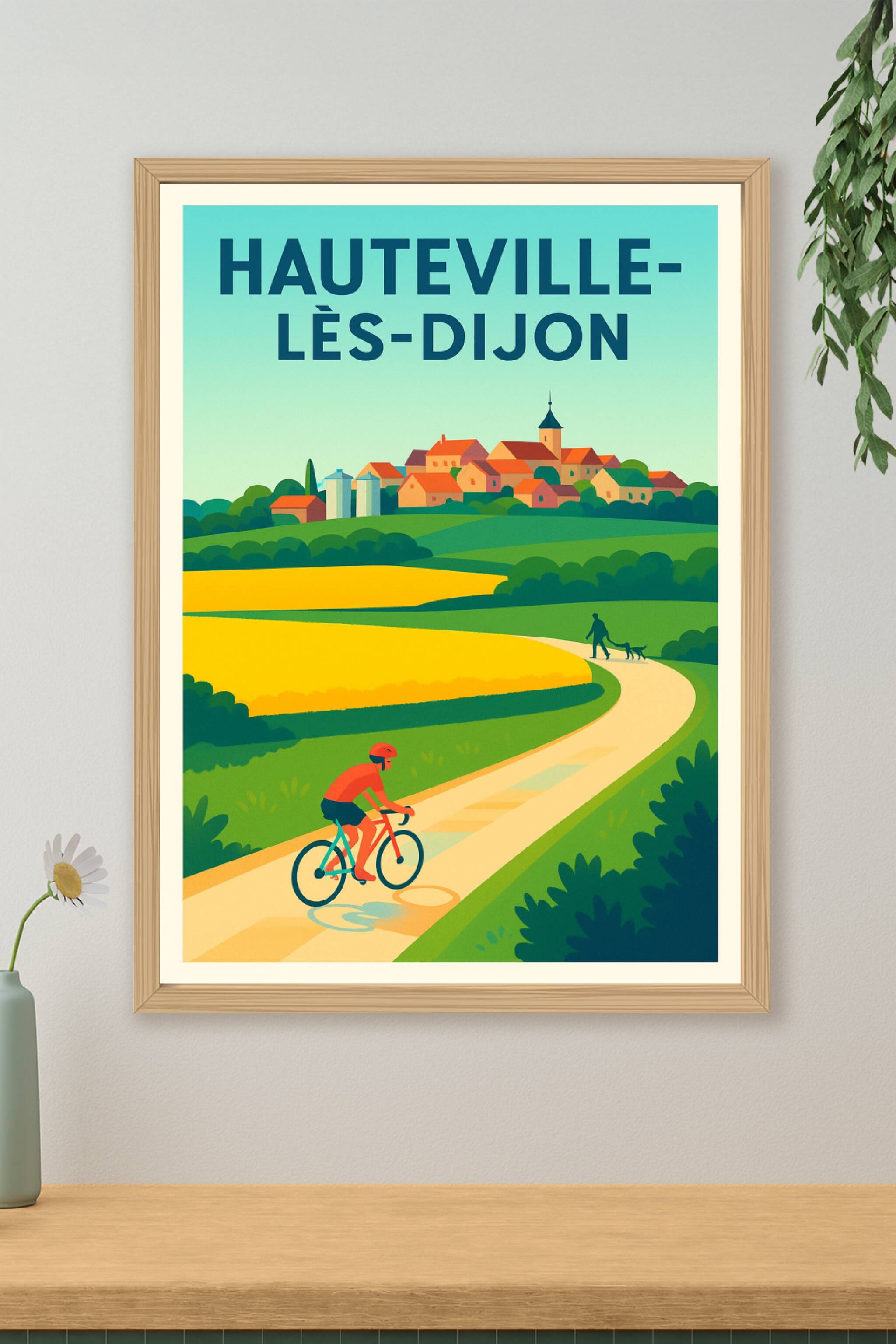 Affiche de Hauteville-lès-Dijon - Village paisible au cœur de la nature