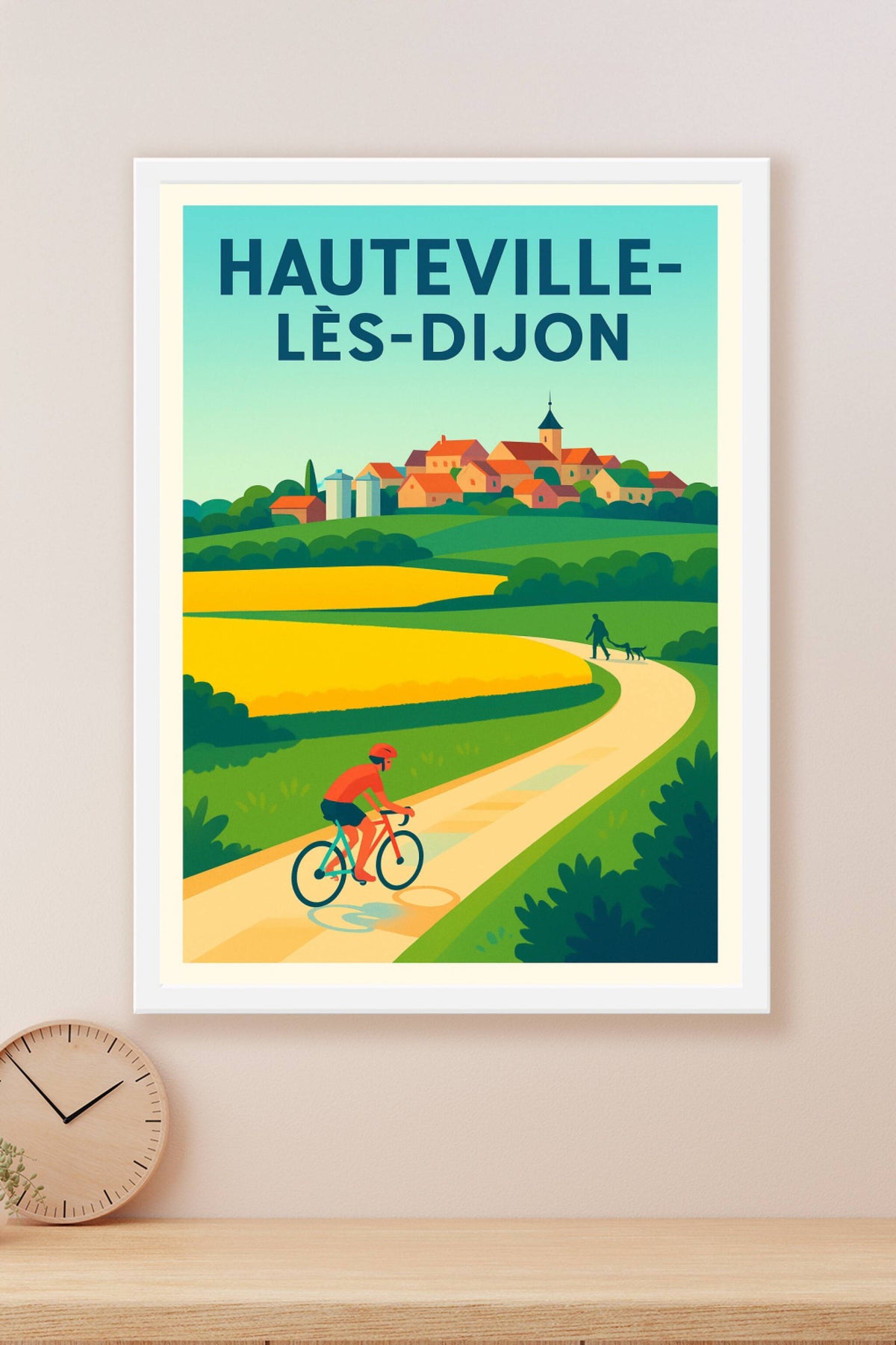 Affiche de Hauteville-lès-Dijon - Village paisible au cœur de la nature