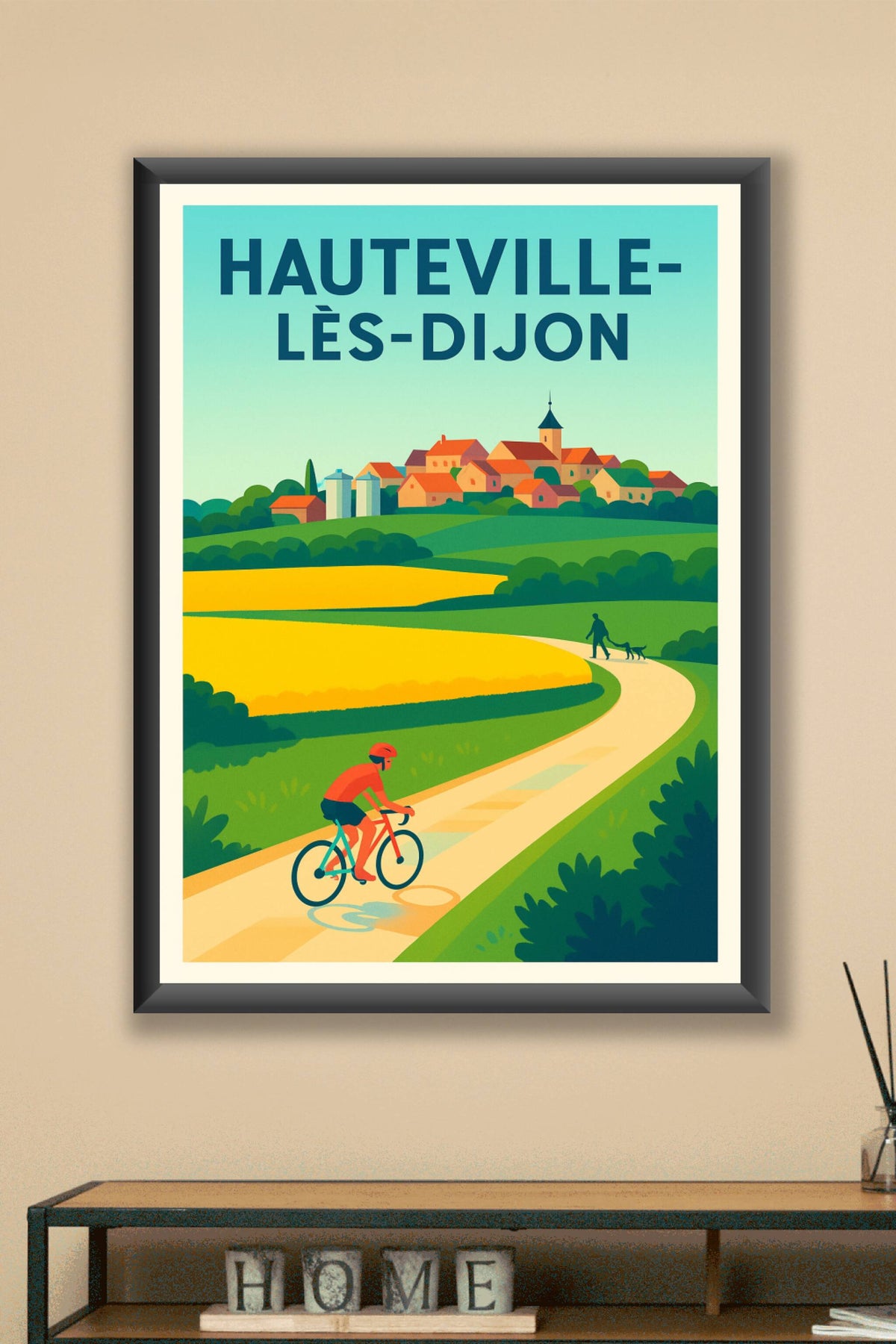 Affiche de Hauteville-lès-Dijon - Village paisible au cœur de la nature