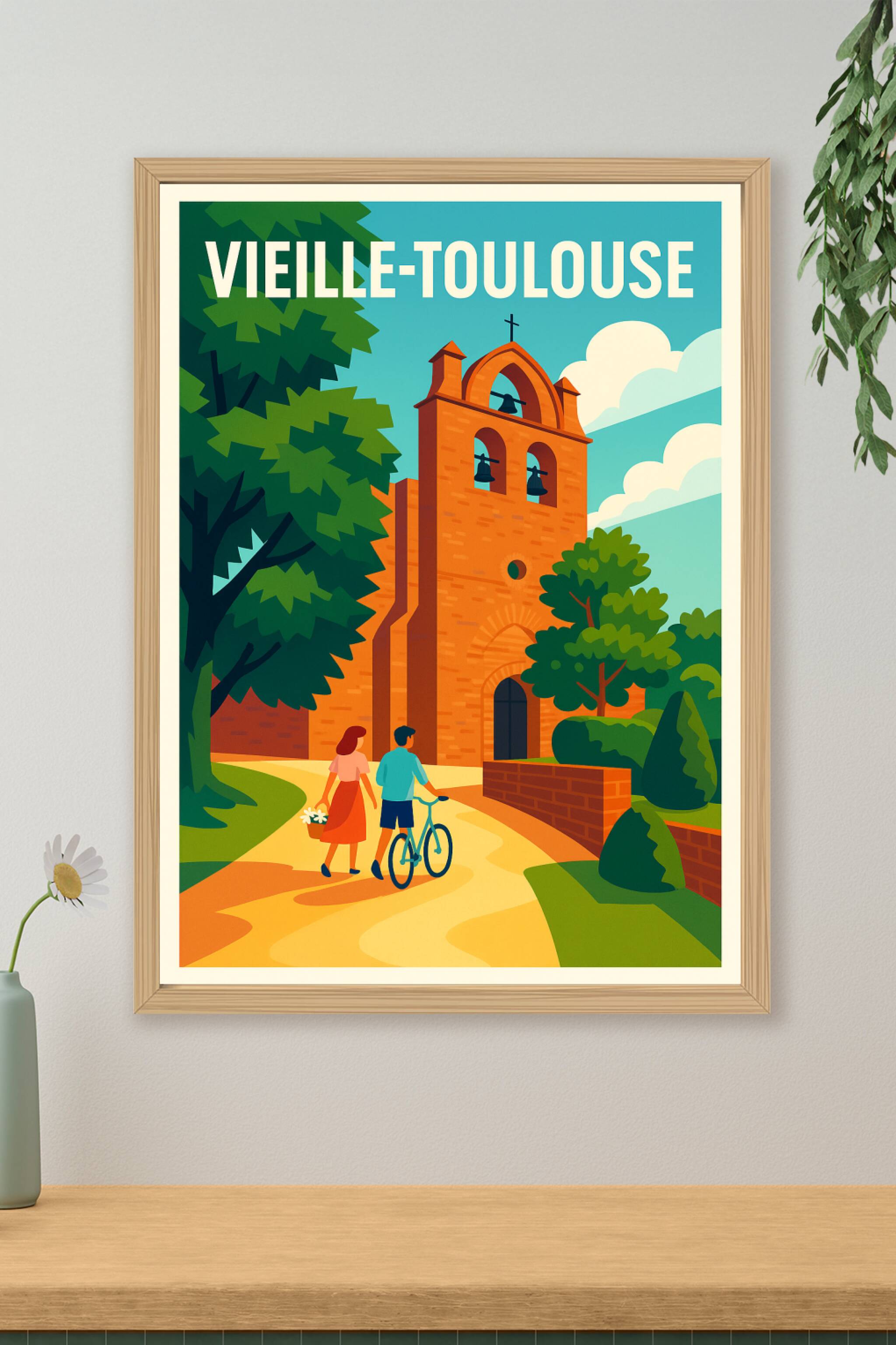 Affiche de Vieille-Toulouse - Charme authentique et sérénité