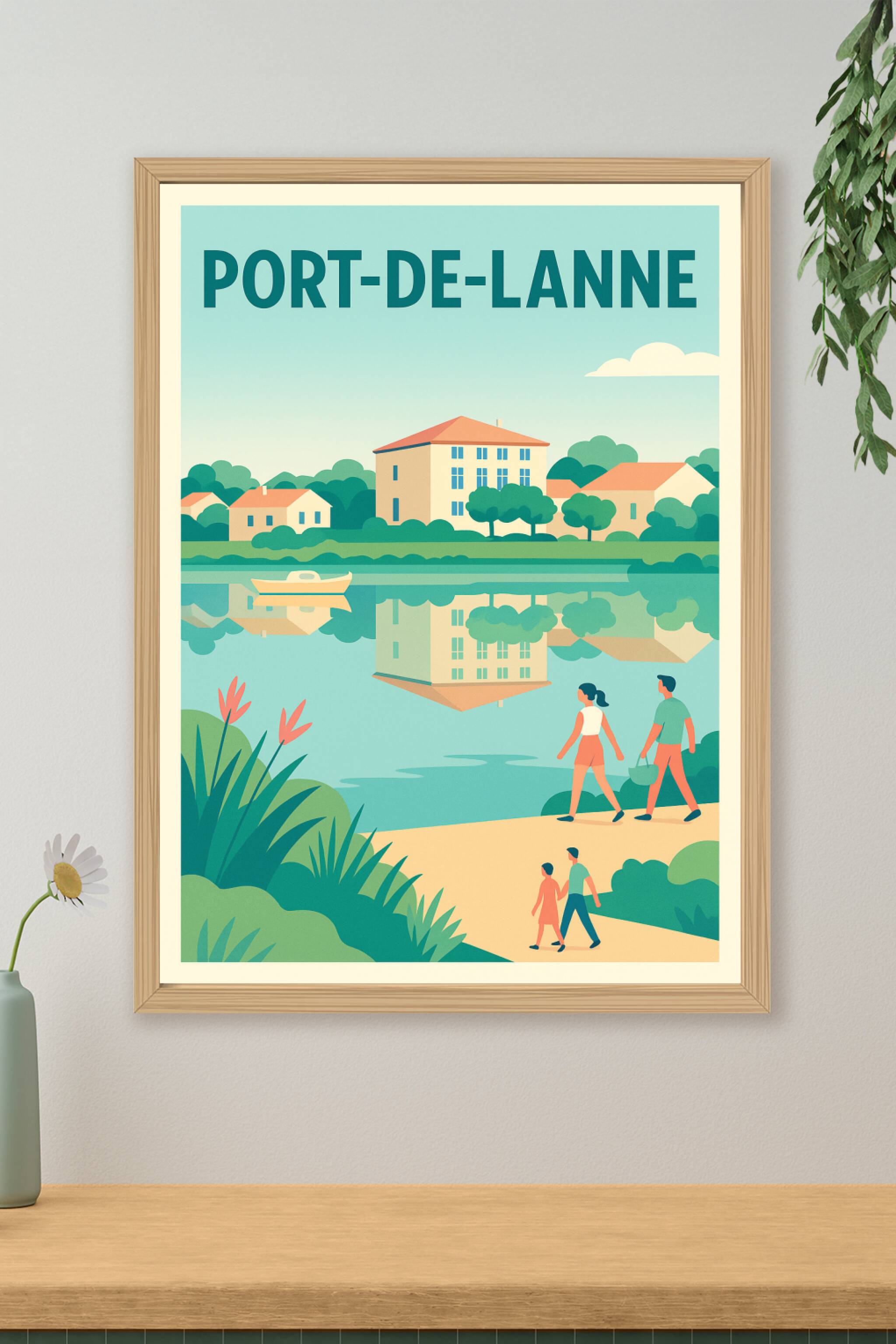 Affiche de Port-de-Lanne - Sérénité au fil de l'eau