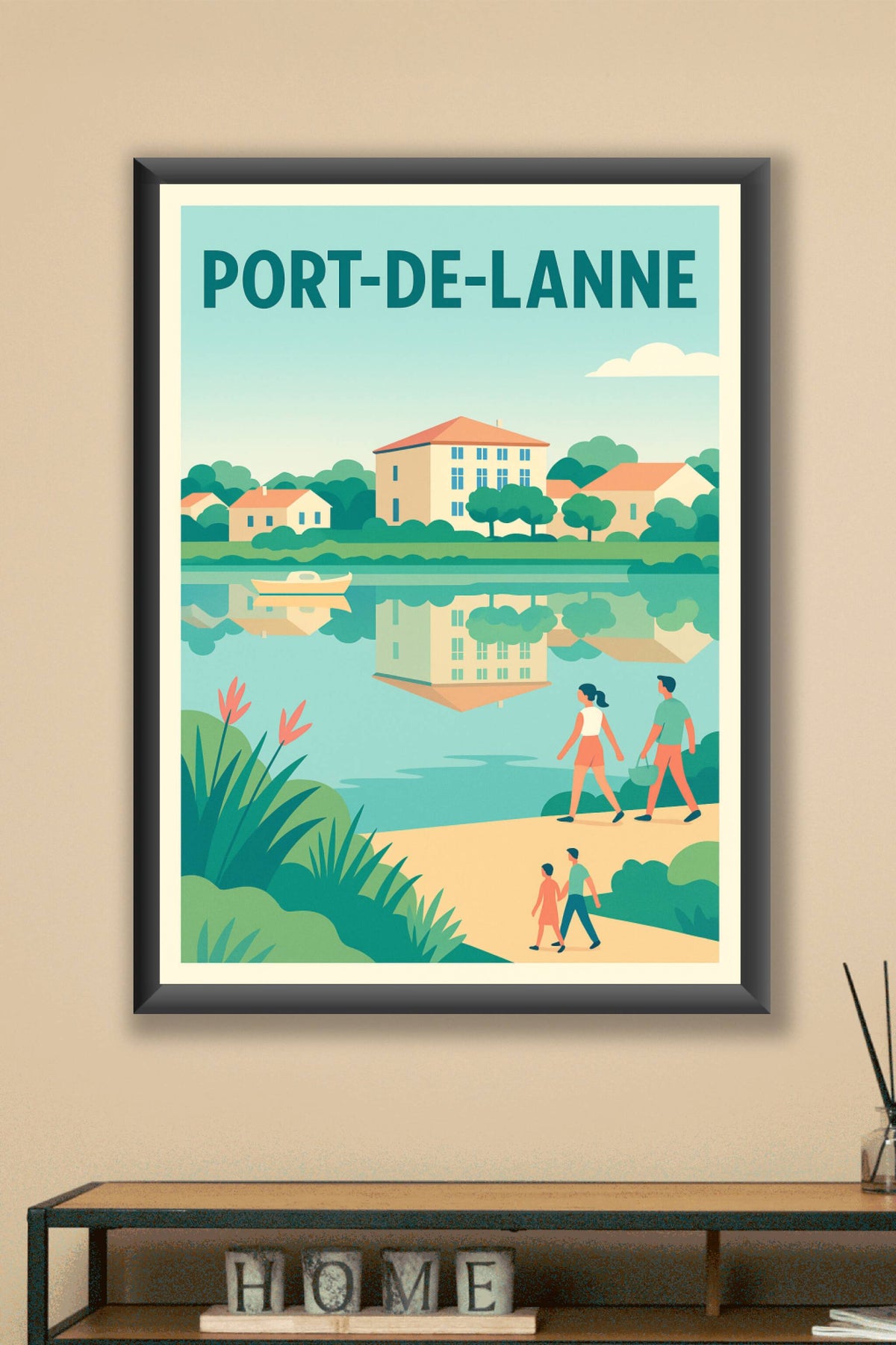 Affiche de Port-de-Lanne - Sérénité au fil de l'eau