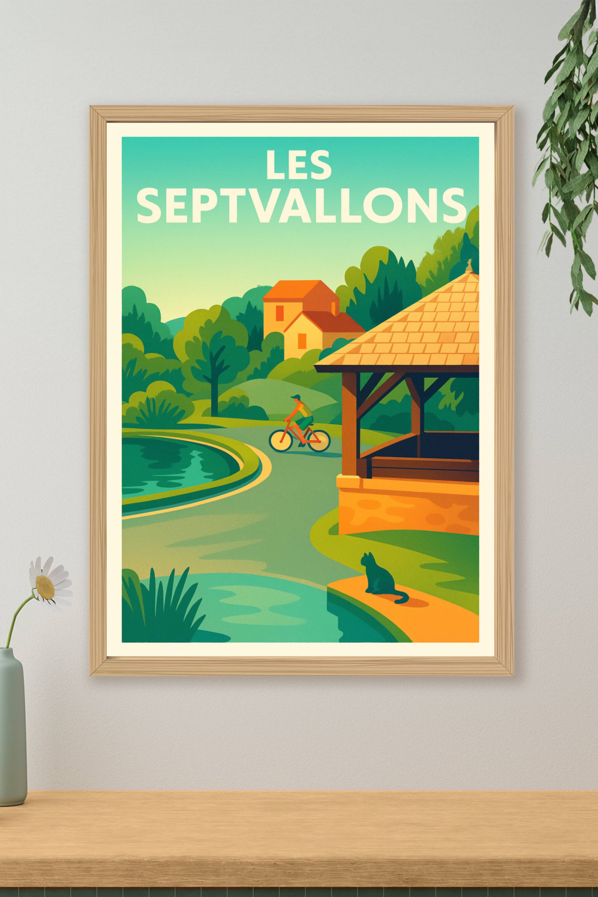 Affiche de Les Septvallons - Atmosphère paisible entre nature et village