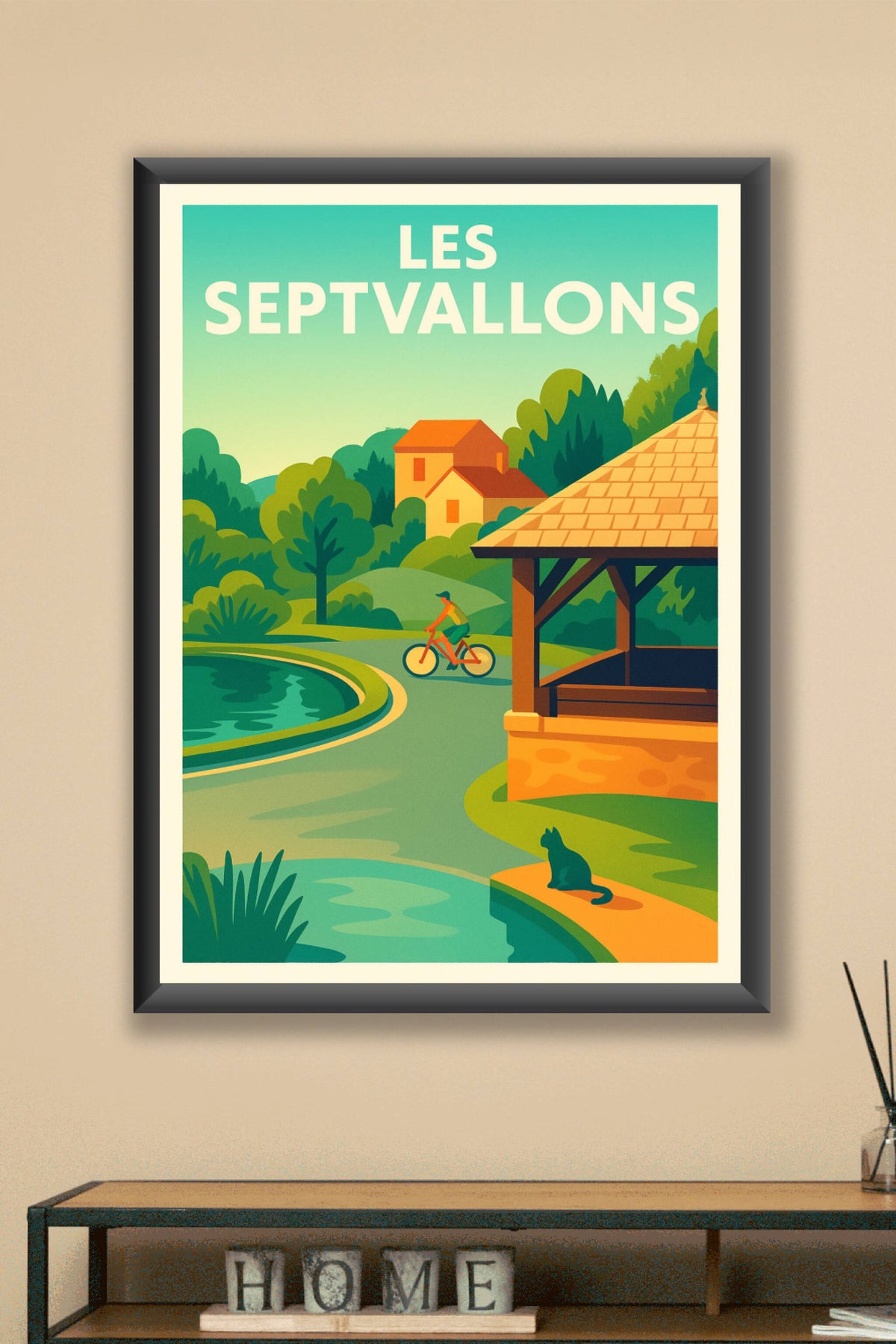 Affiche de Les Septvallons - Atmosphère paisible entre nature et village