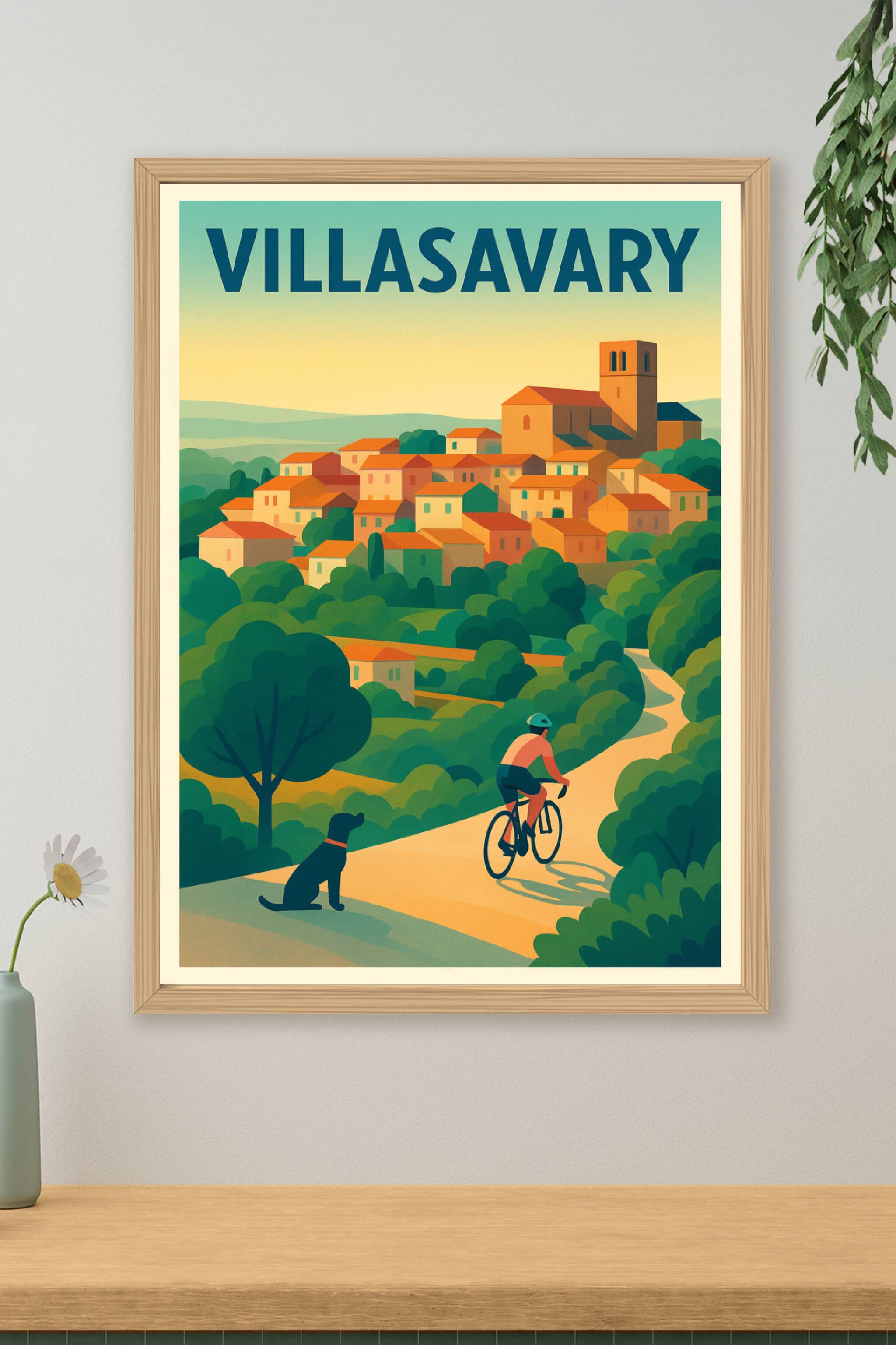 Affiche de Villasavary - L'élégance paisible d'un village au cœur de la nature