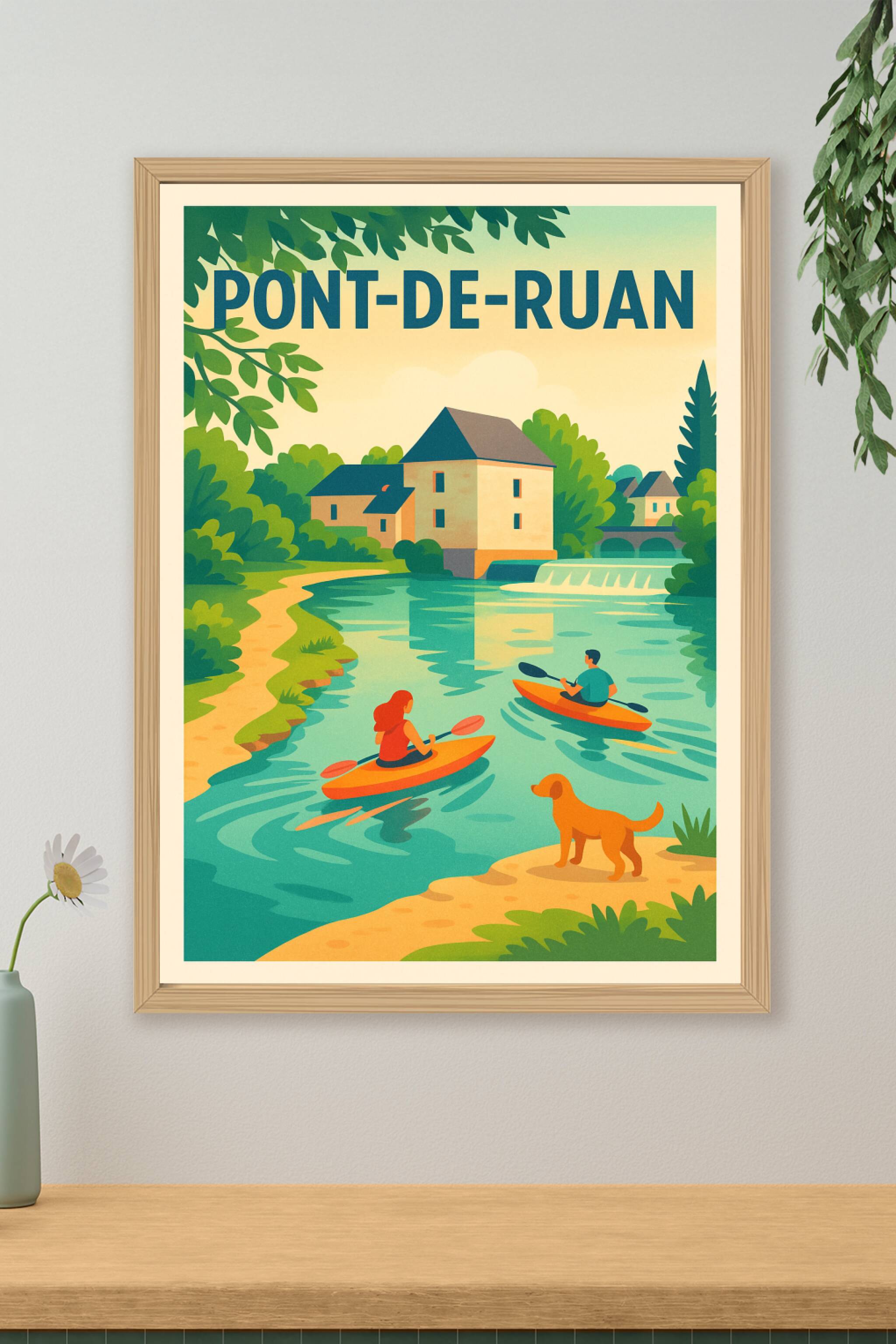 Affiche de Pont-de-Ruan - Évasion paisible au fil de l'eau