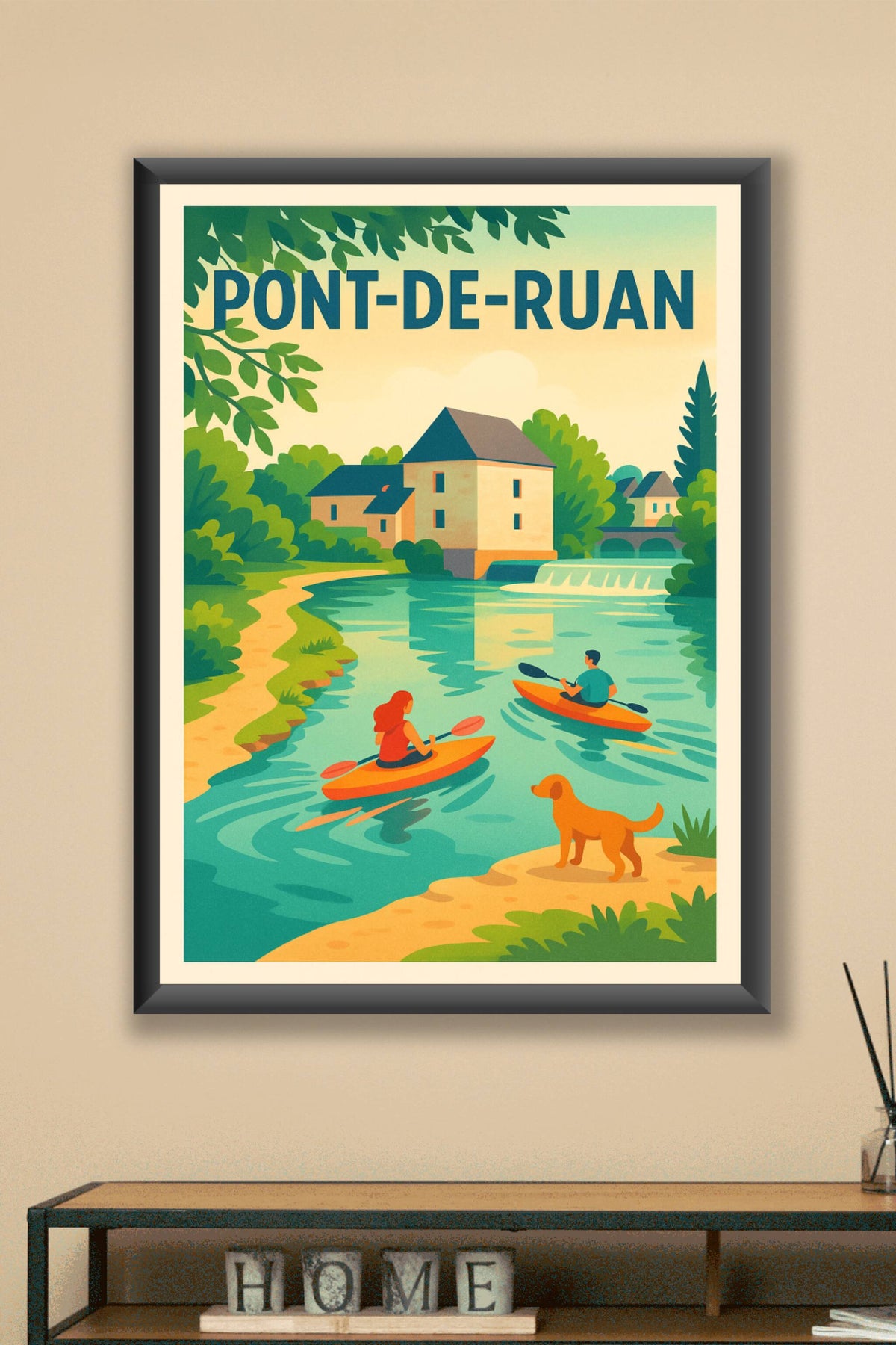 Affiche de Pont-de-Ruan - Évasion paisible au fil de l'eau