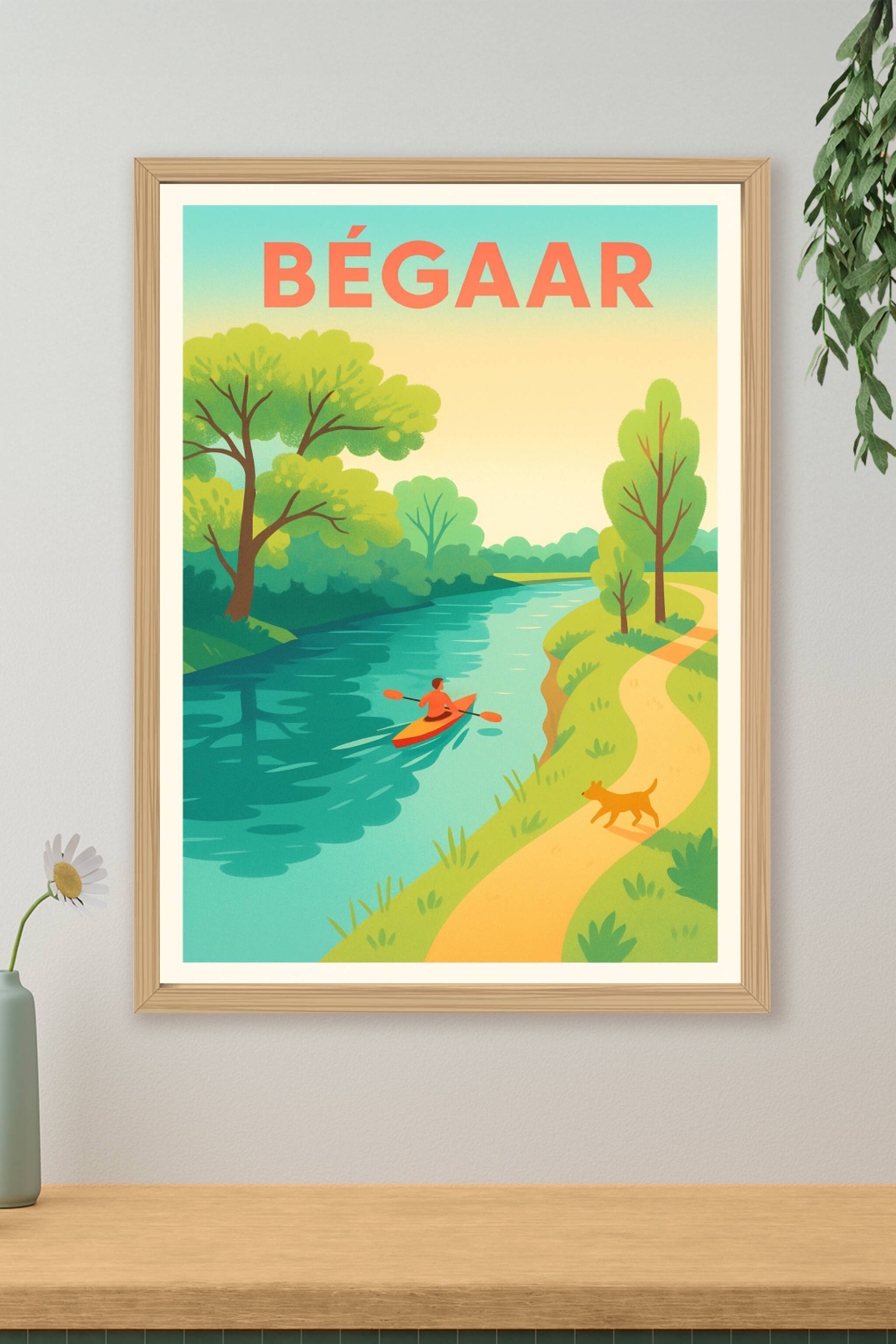 Affiche de Bégaar - Évasion nature au fil de l'eau