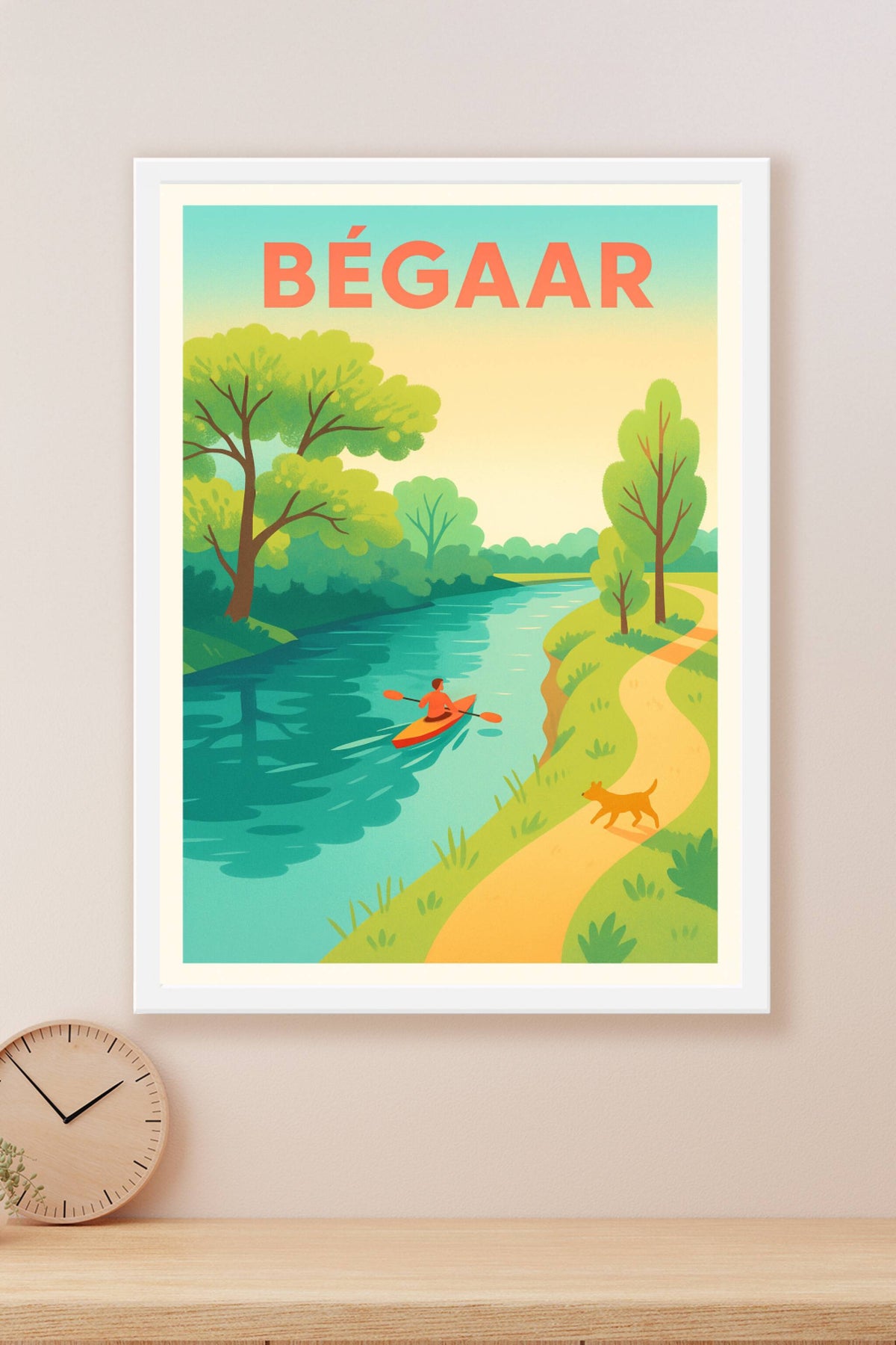 Affiche de Bégaar - Évasion nature au fil de l'eau