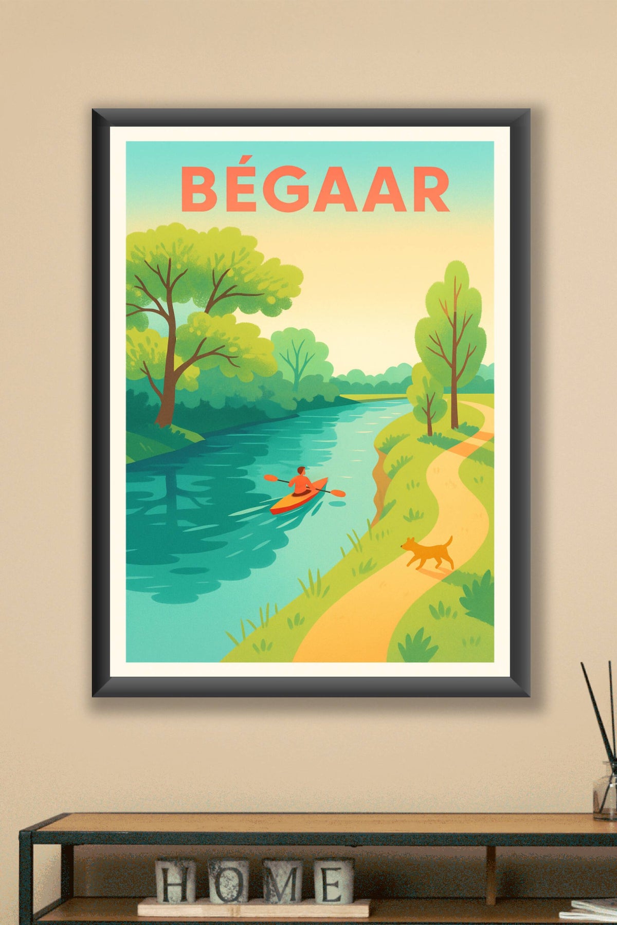 Affiche de Bégaar - Évasion nature au fil de l'eau