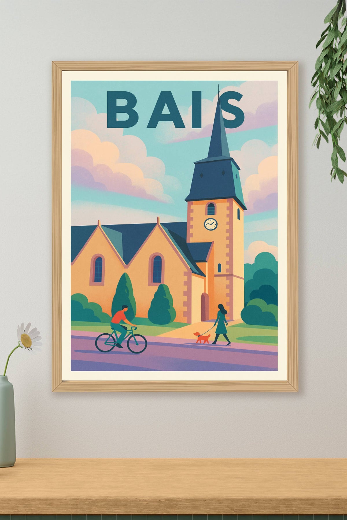 Affiche de Bais - Charme et douceur d'un village paisible