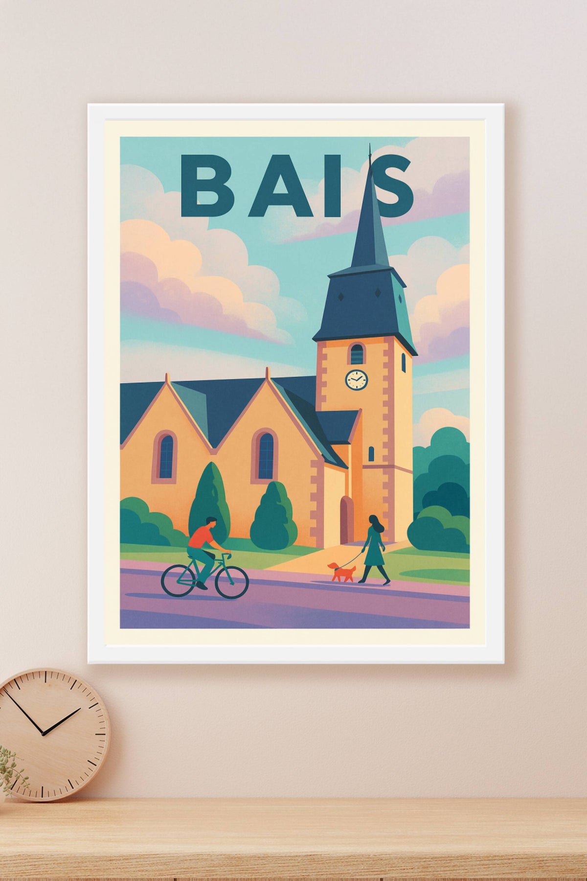 Affiche de Bais - Charme et douceur d'un village paisible