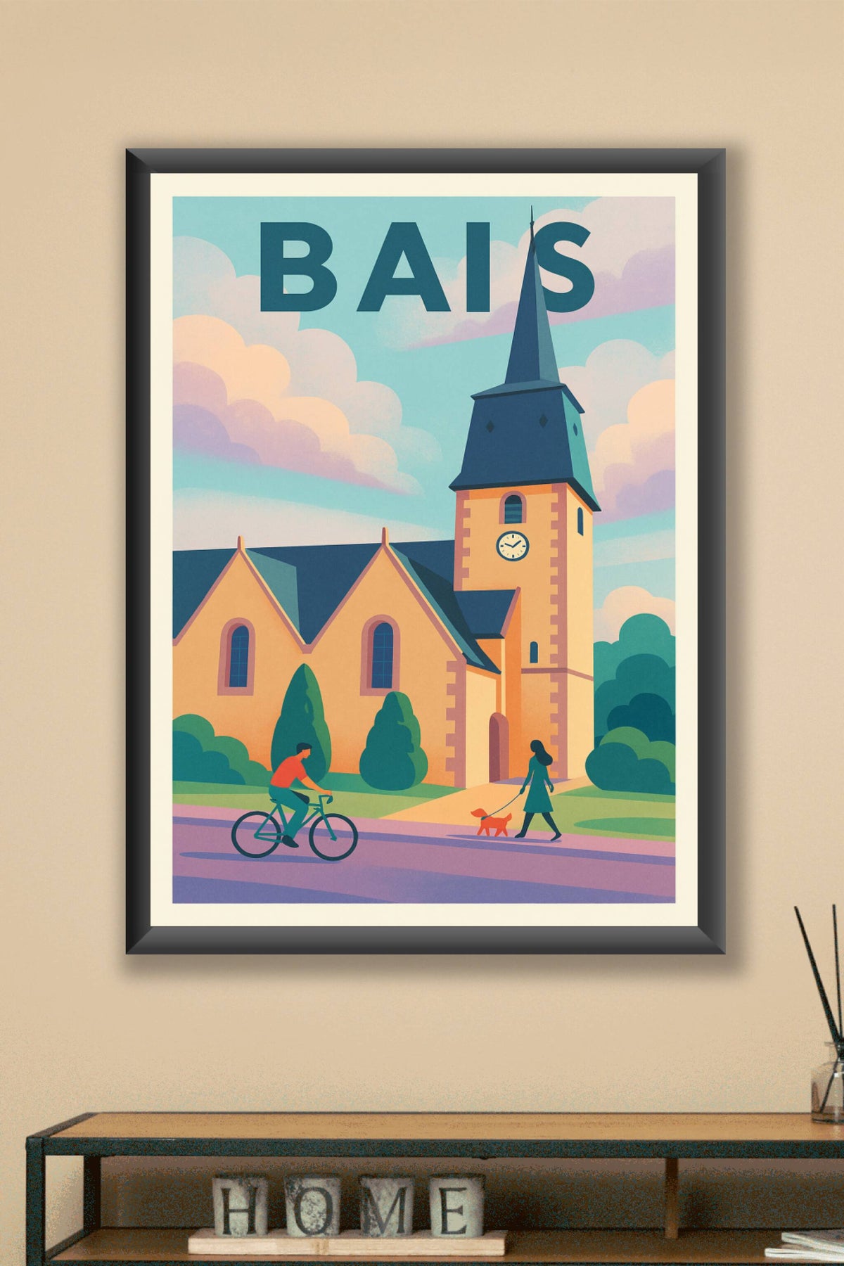 Affiche de Bais - Charme et douceur d'un village paisible