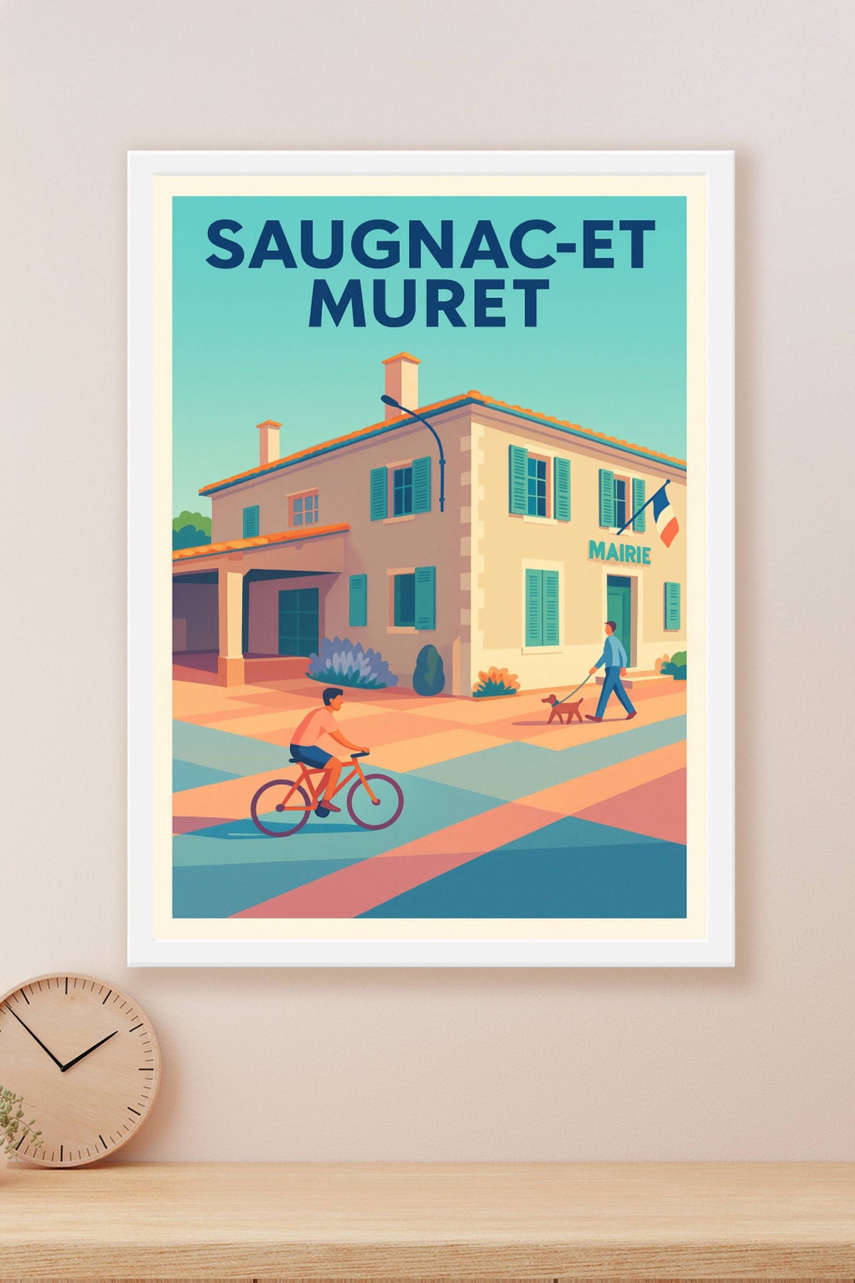 Affiche de Saugnac-et-Muret - Charme paisible du village landais