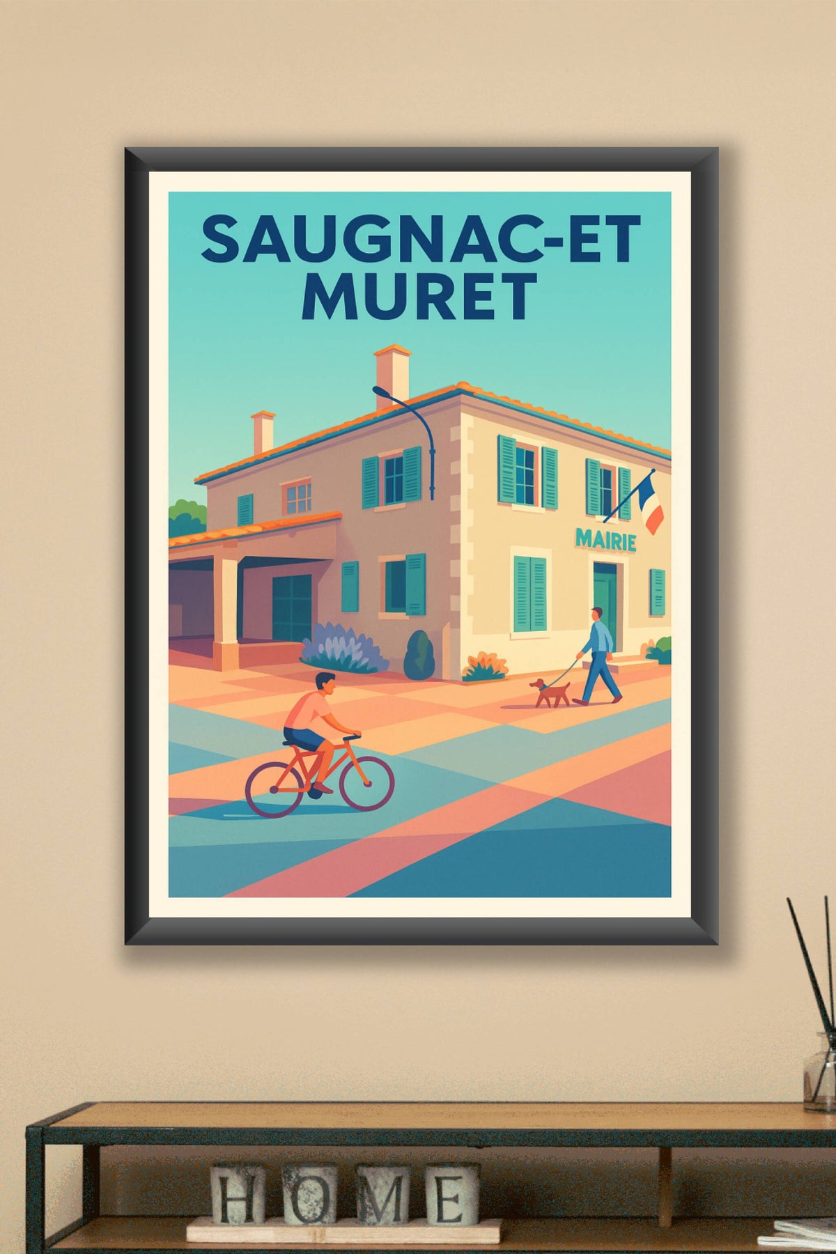 Affiche de Saugnac-et-Muret - Charme paisible du village landais