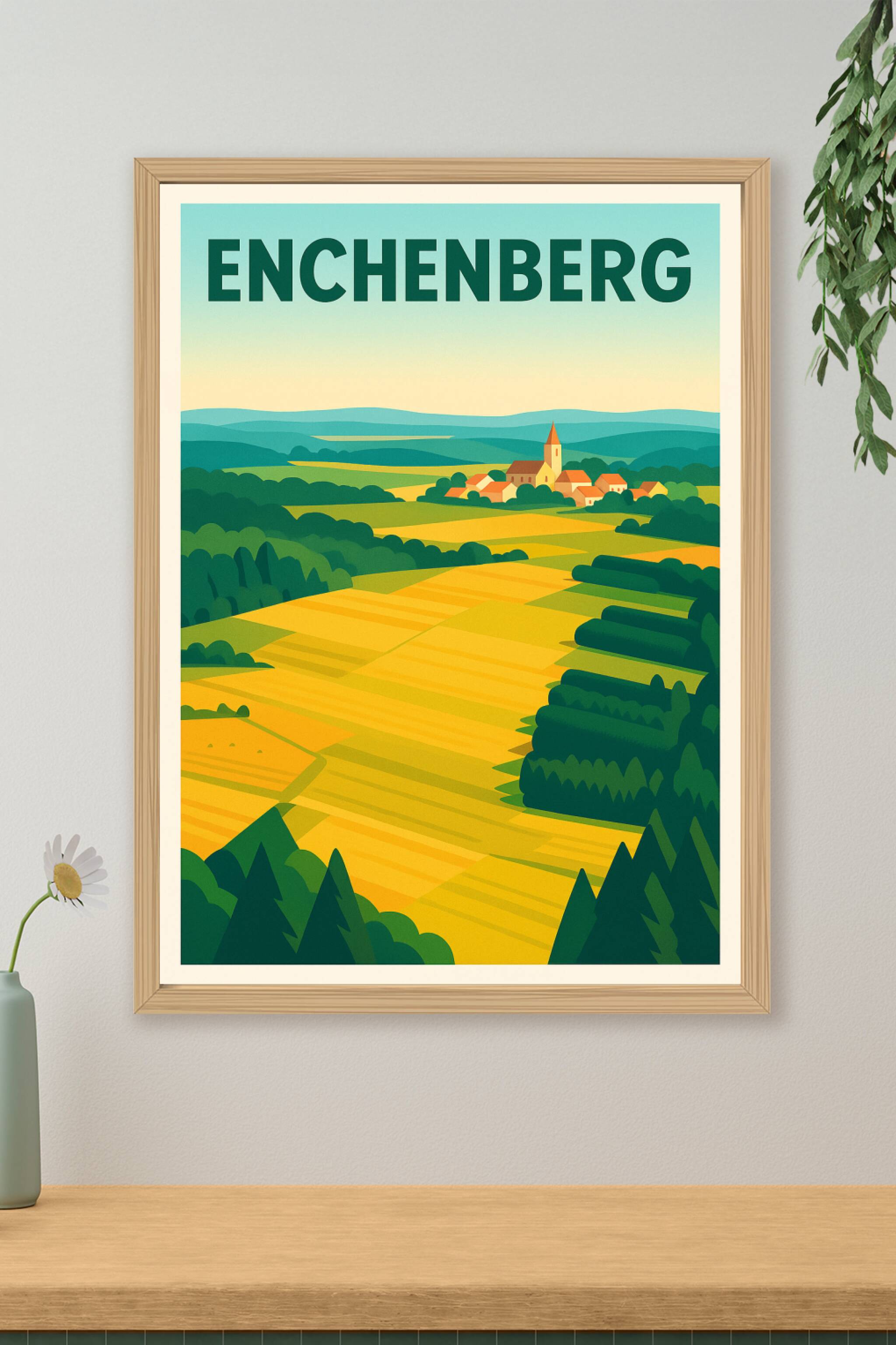 Affiche de Enchenberg - Charme pittoresque de la campagne vosgienne