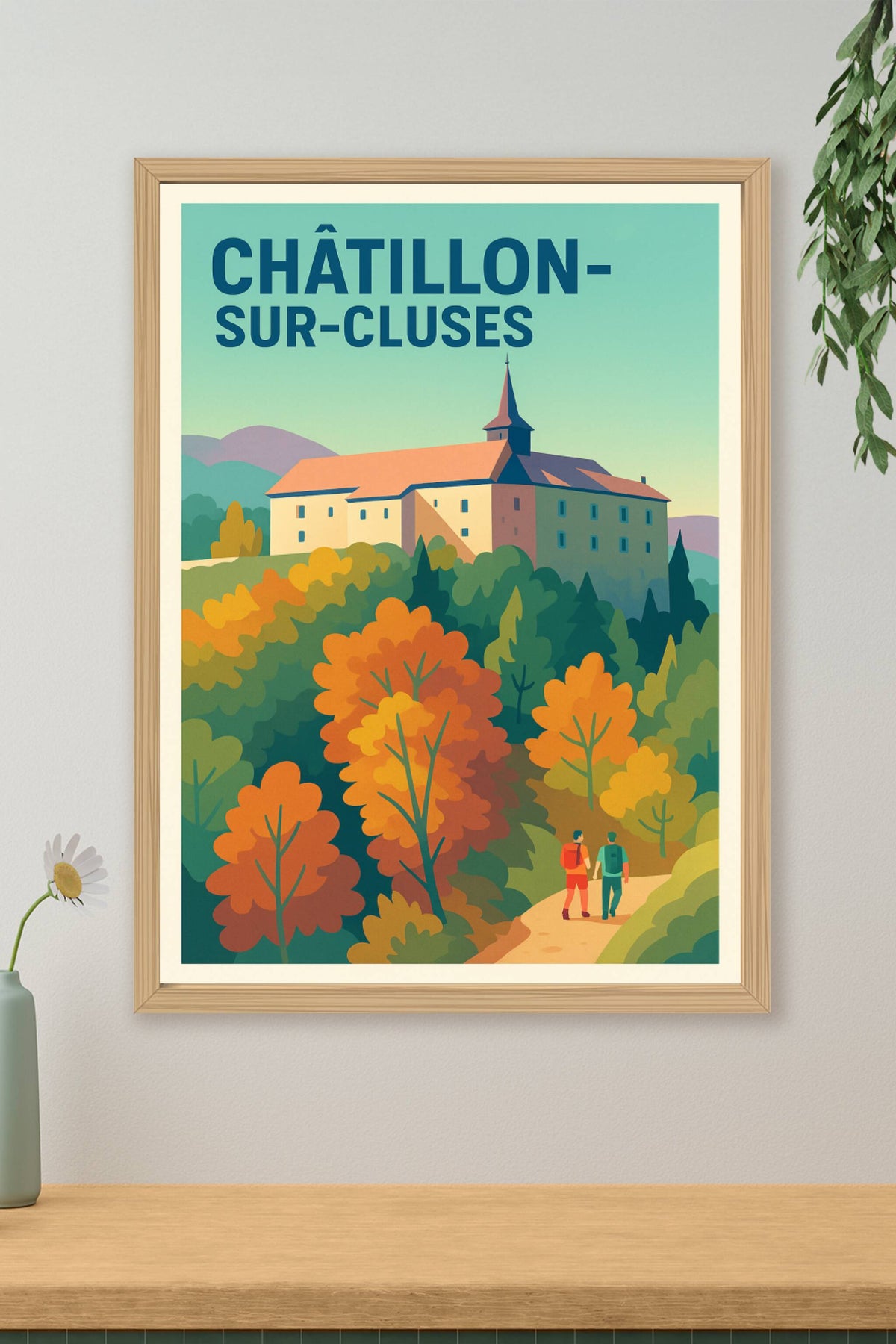 Affiche de Châtillon-sur-Cluses - Évasion nature et patrimoine préservé