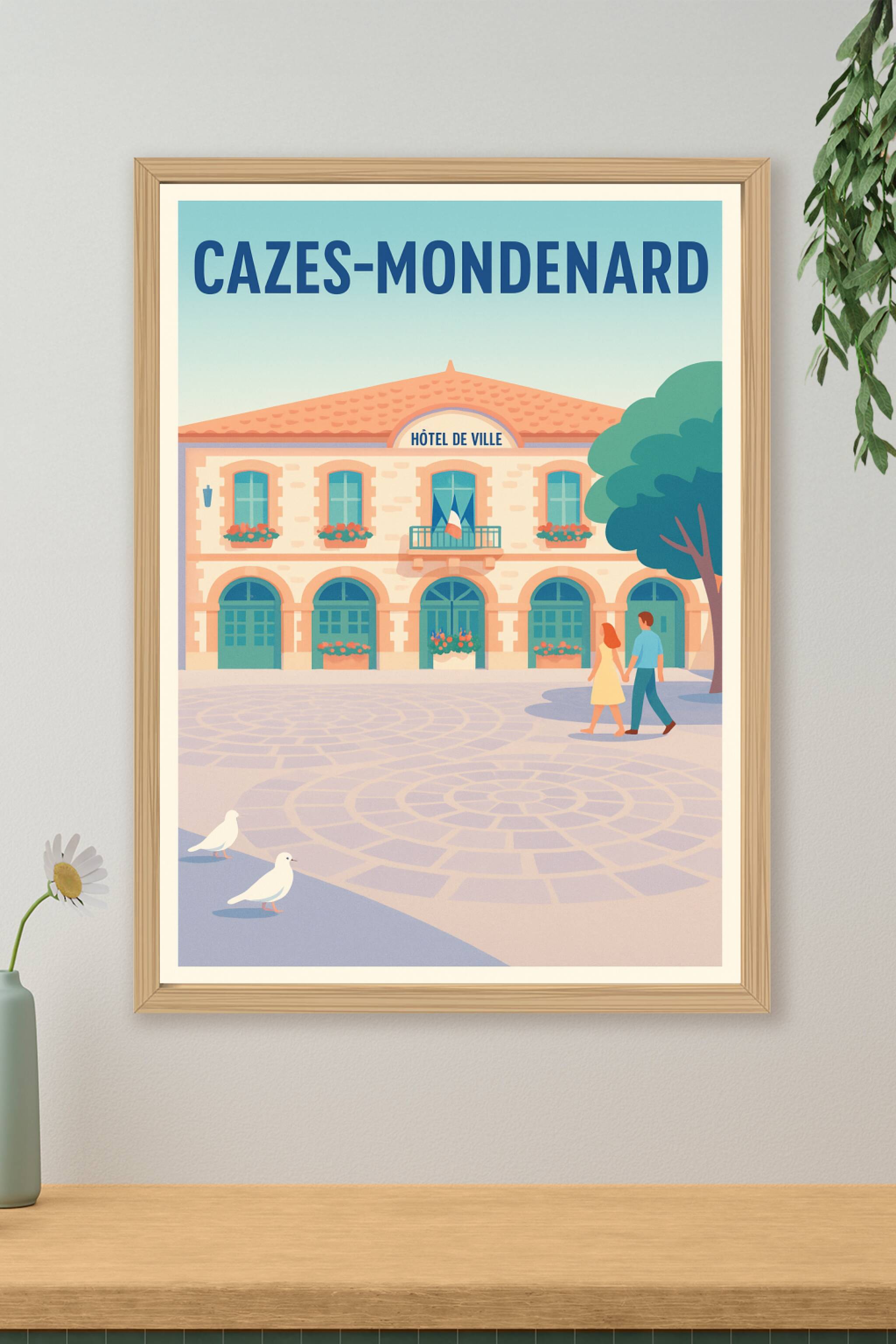 Affiche de Cazes-Mondenard - Douceur et charme au cœur du village