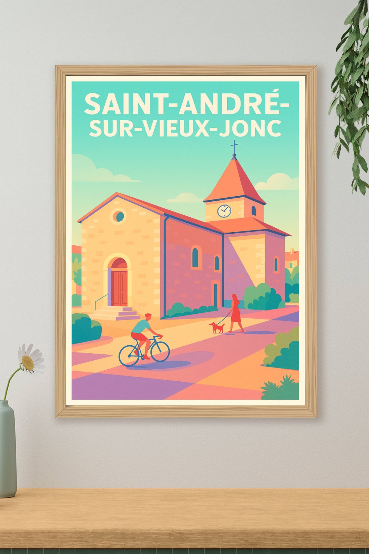 Affiche de Saint-André-sur-Vieux-Jonc - Charme tranquille et douceur de vivre