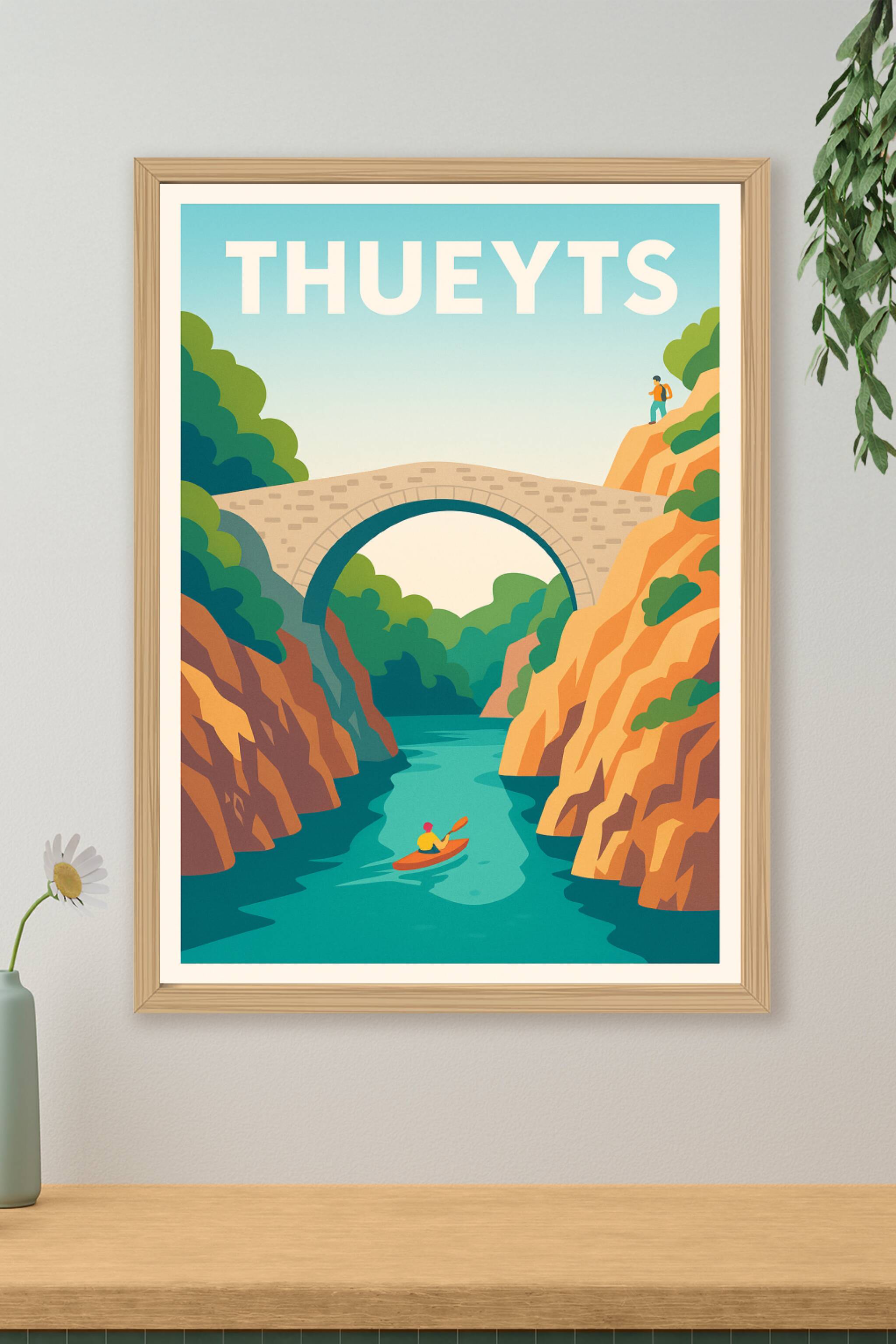 Affiche de Thueyts - Entre nature et aventure au fil de l'eau