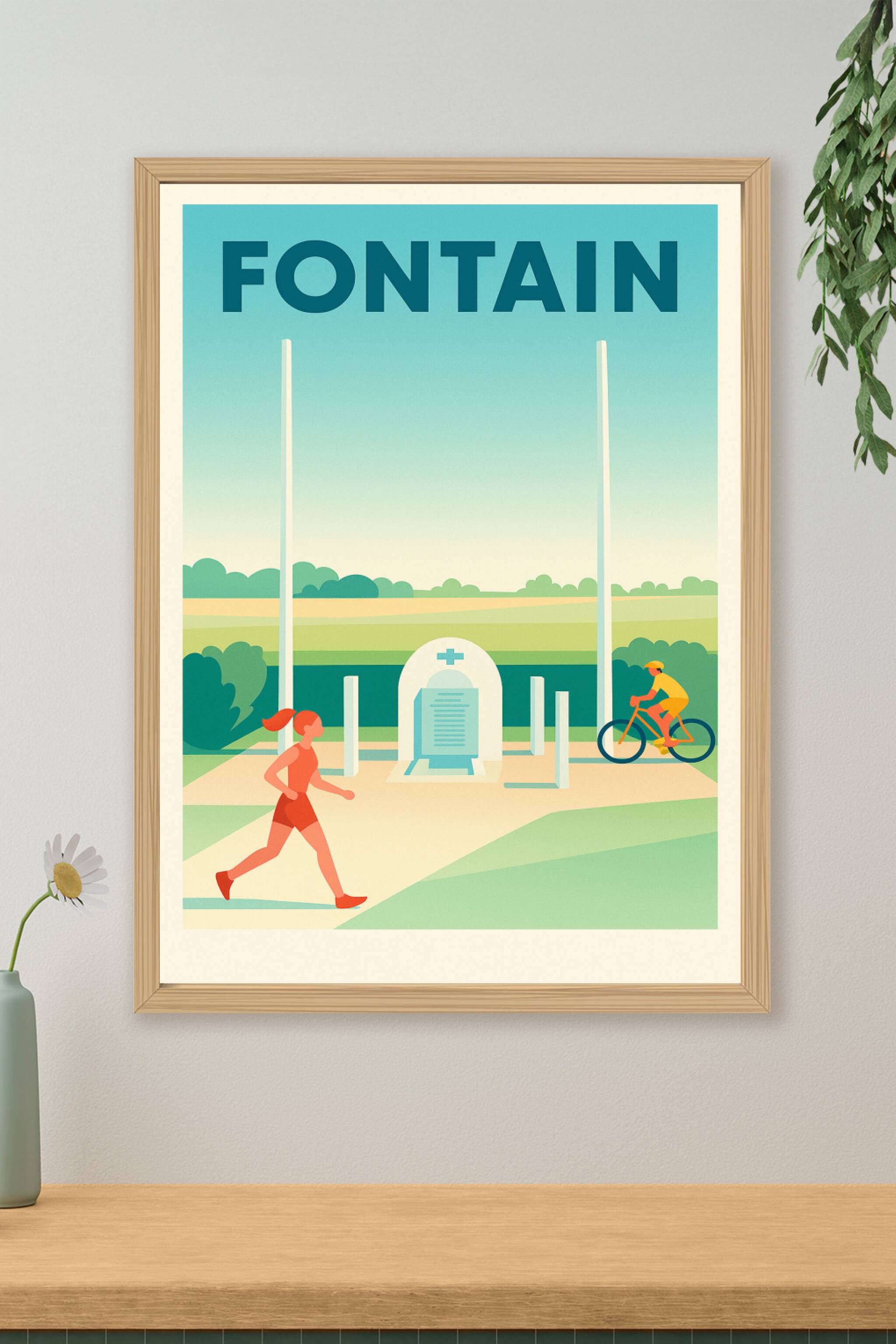 Affiche de Fontain - Un souffle de nature et vitalité