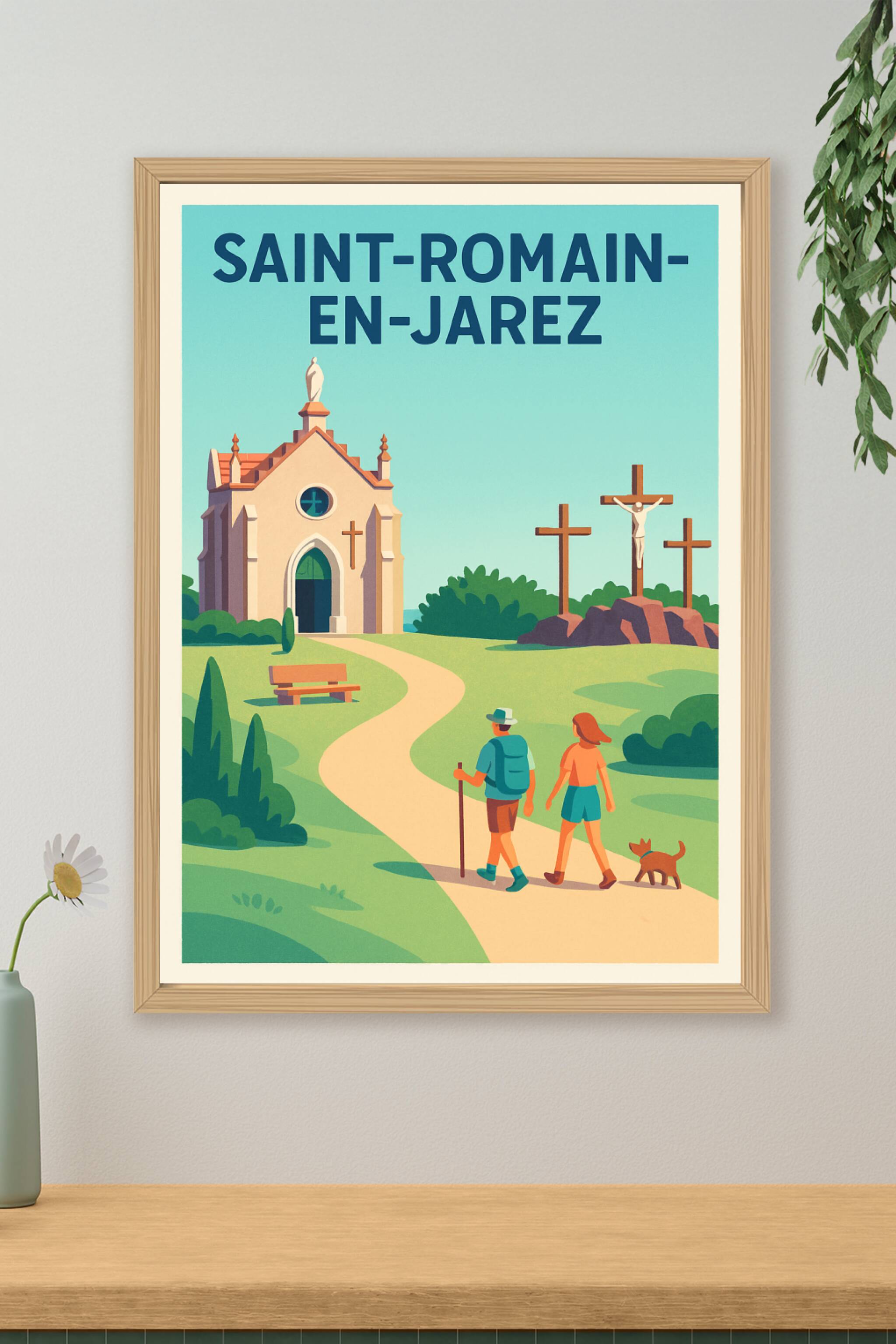 Affiche de Saint-Romain-en-Jarez - Promenade paisible au cœur de l'histoire