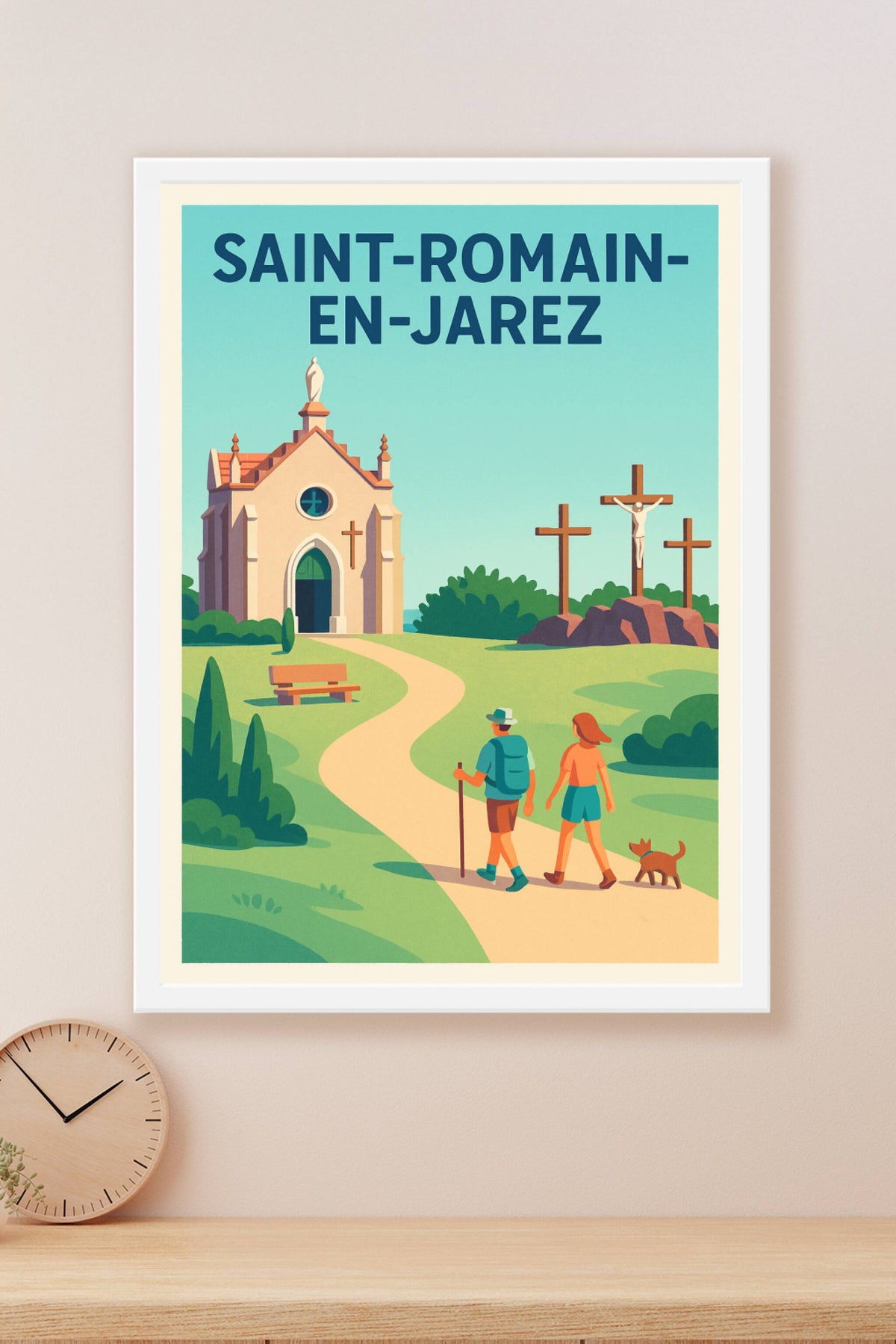 Affiche de Saint-Romain-en-Jarez - Promenade paisible au cœur de l'histoire
