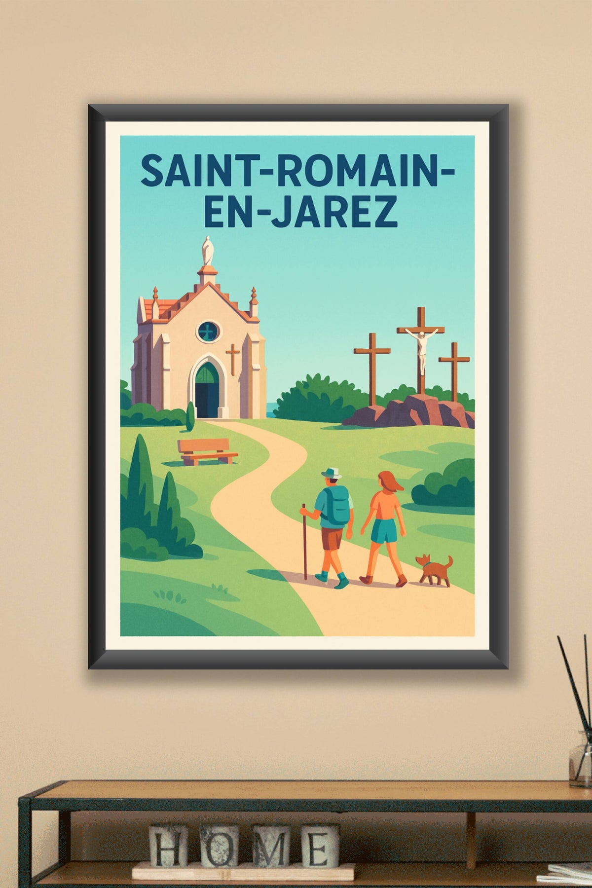Affiche de Saint-Romain-en-Jarez - Promenade paisible au cœur de l'histoire