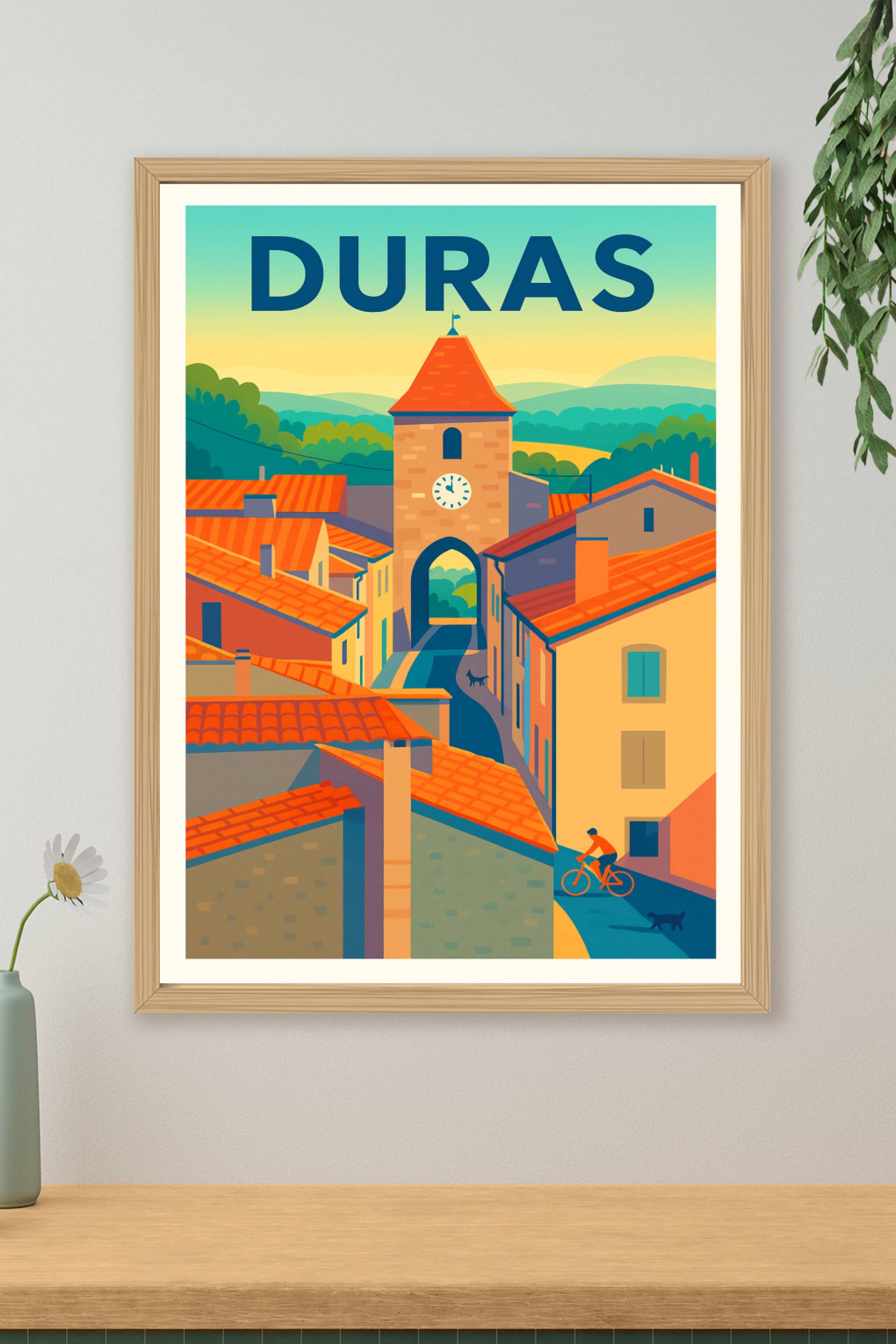 Affiche de Duras - Charme authentique et douceur de vivre