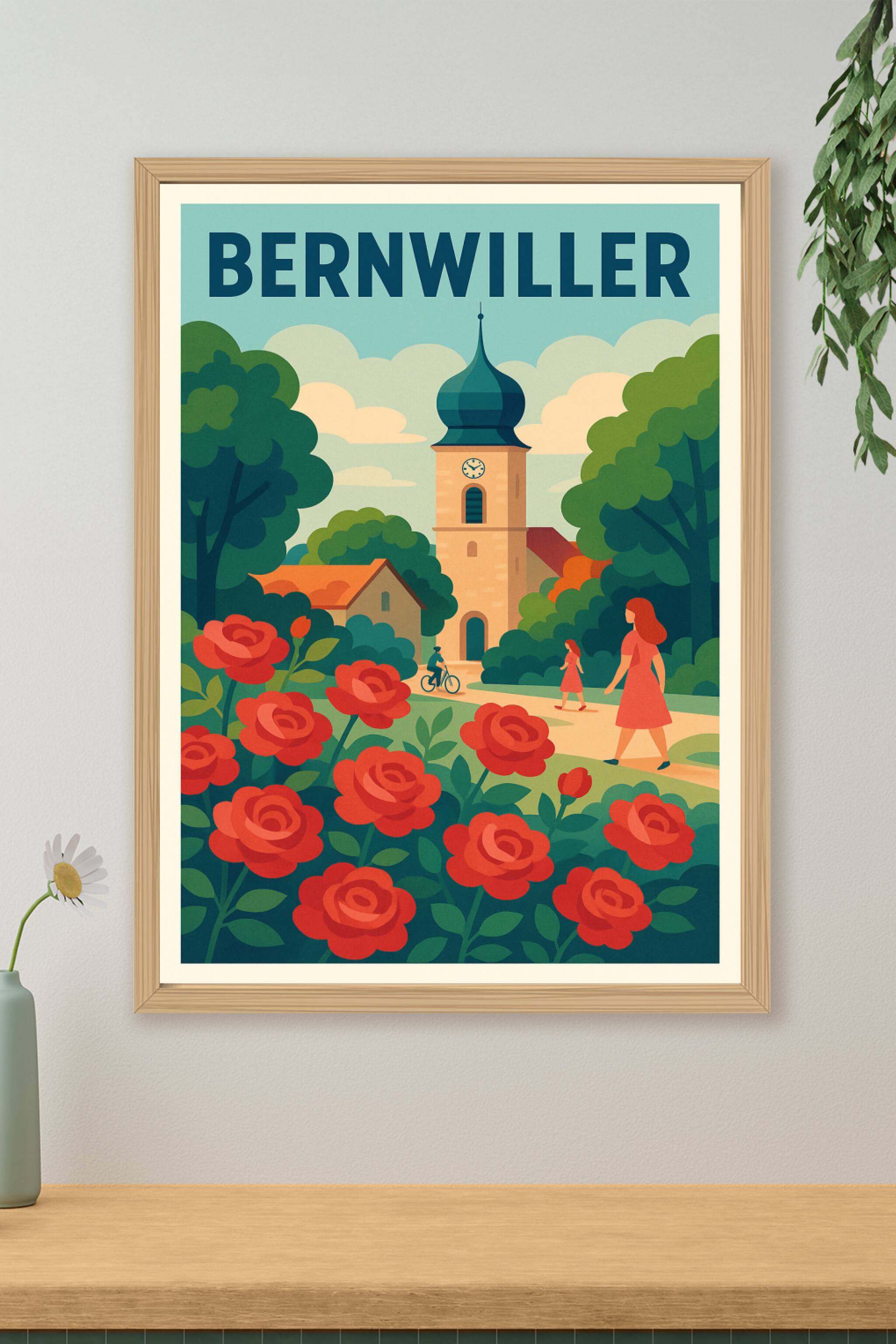 Affiche de Bernwiller - Charme bucolique au cœur de l'Alsace