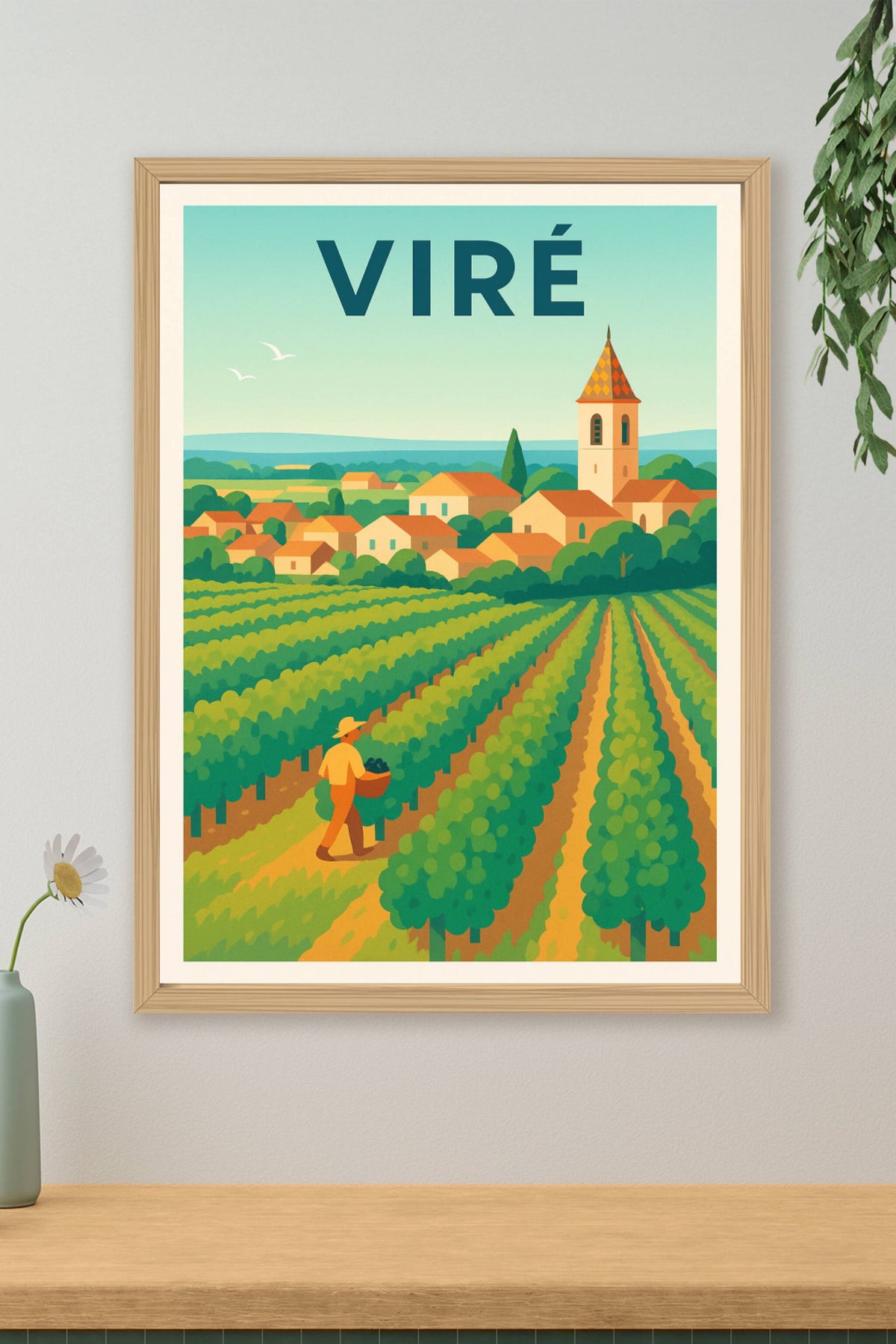 Affiche de Viré - Douceur et vignobles en Bourgogne